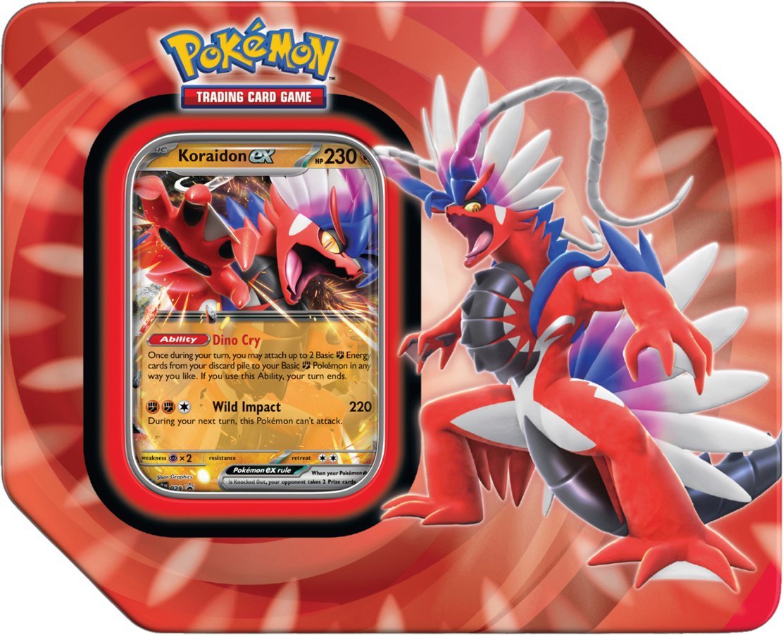 Pokemon Tin - Scarlet & Violet: Paldea Legends - Koraidon ex – The  PokéTrade Emporium