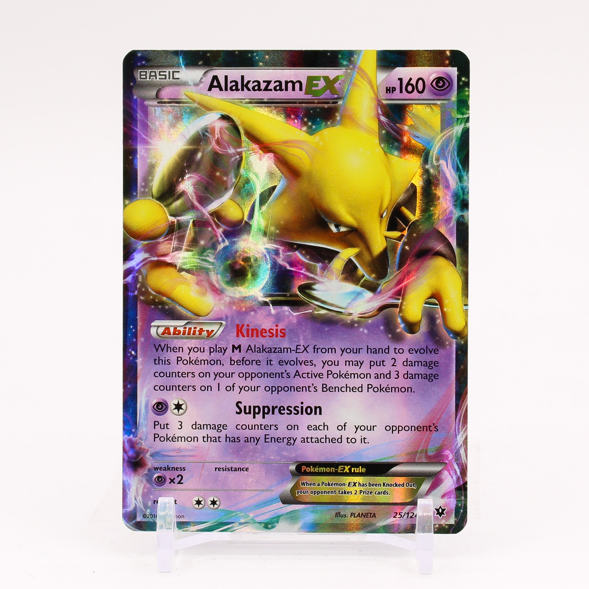 Alakazam EX - 25/124 Fates Collide Ultra Rare Pokemon - NM – The PokéTrade  Emporium