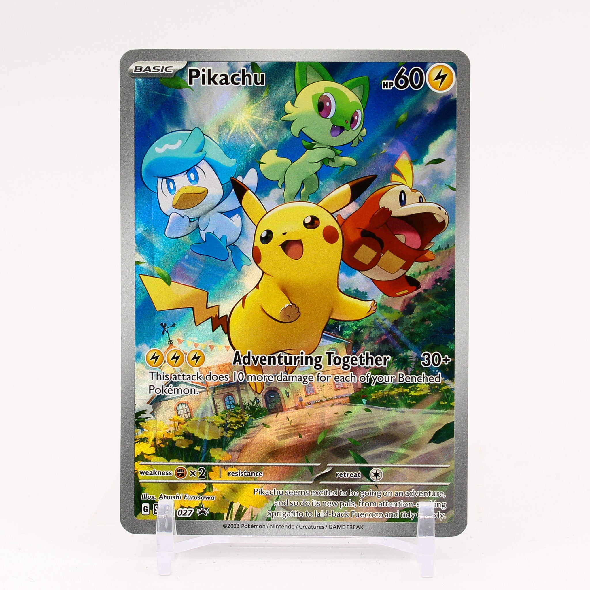 Pikachu - SVP027 Paldea Evolved ETB Promo Pokemon - NM/MINT – The 
