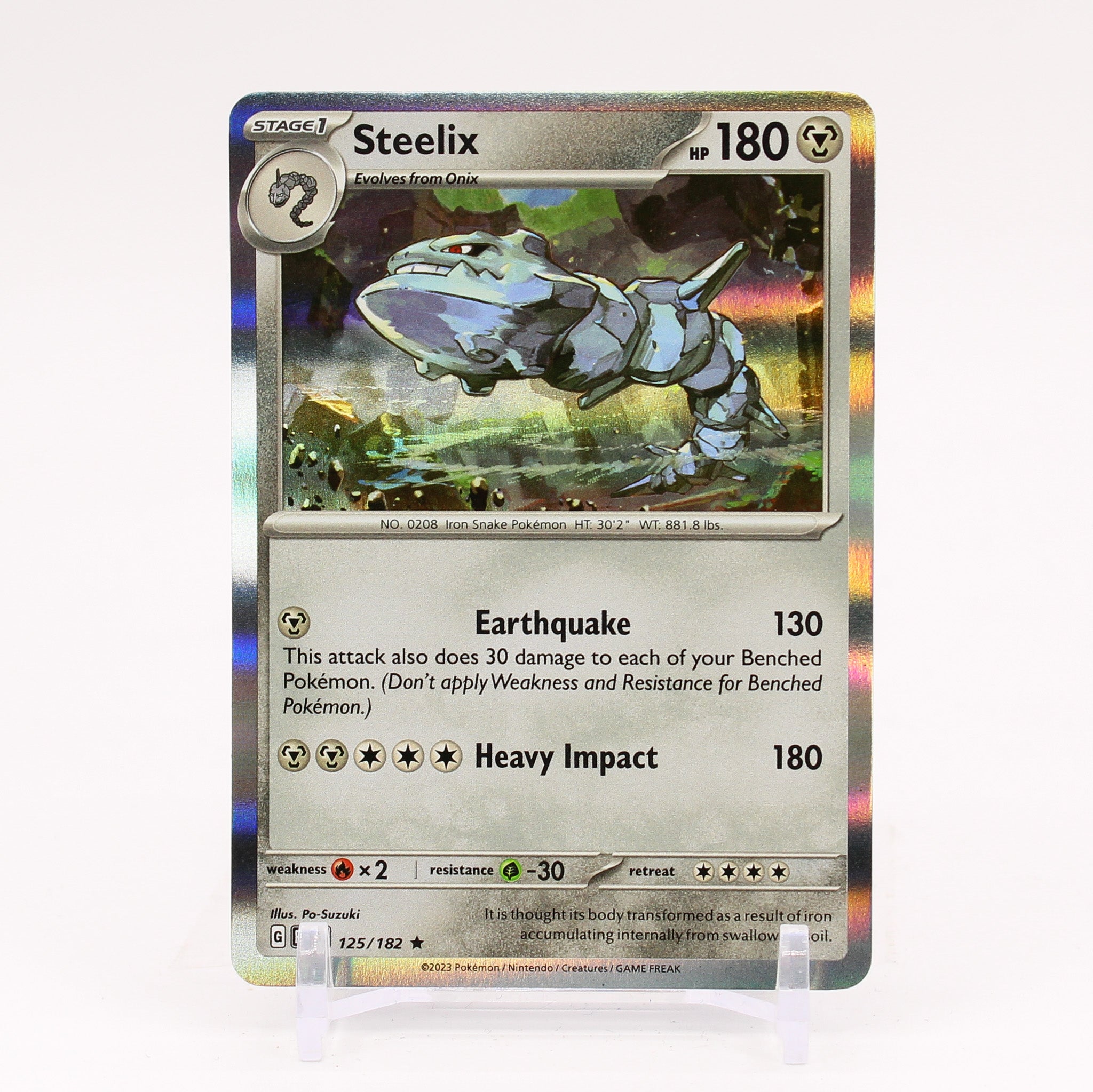 Steelix - 38/130 + Onix 92/130 Diamond & Pearl Rare Pokemon