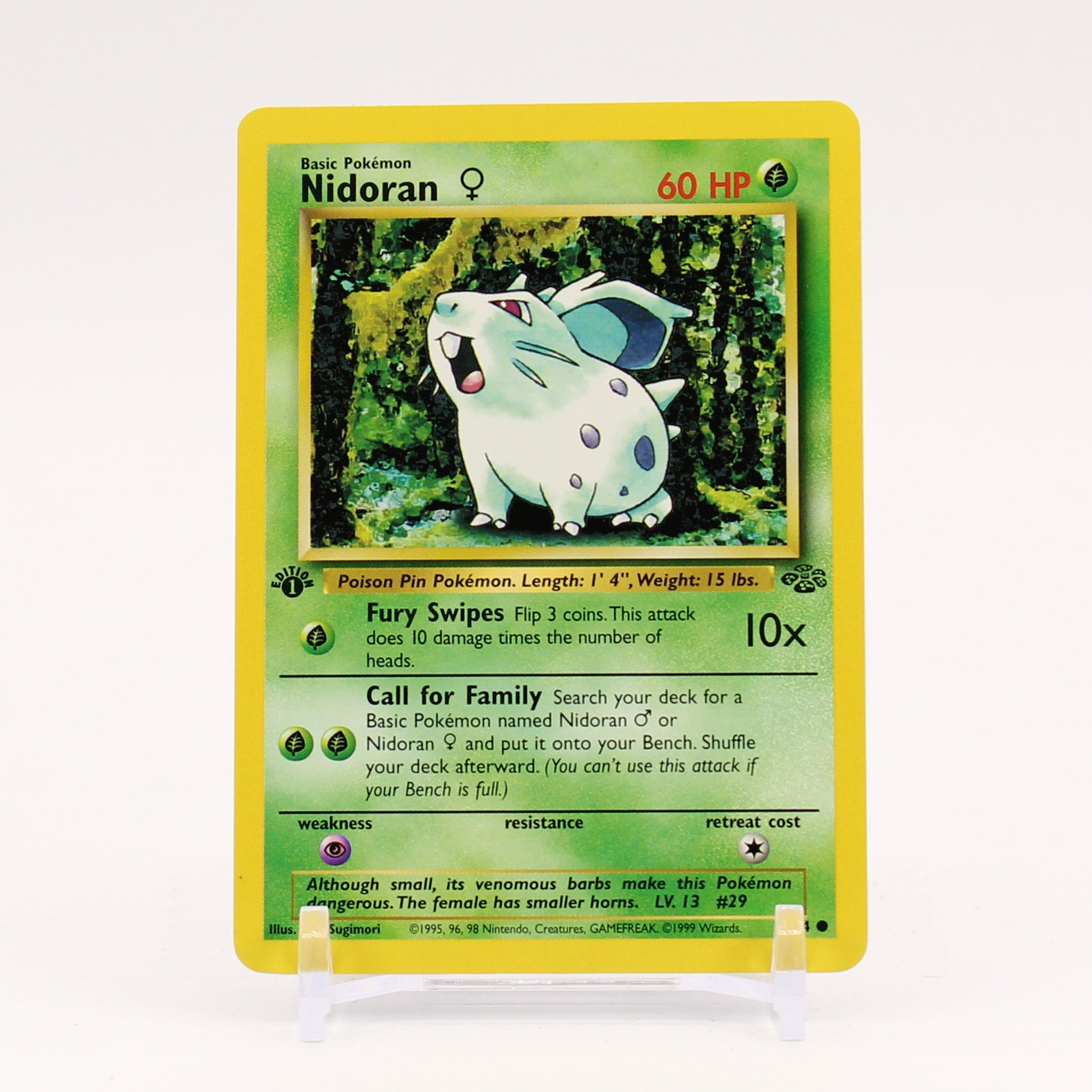 Nidoran - 57/64 1st Edition Jungle Pokemon - NM