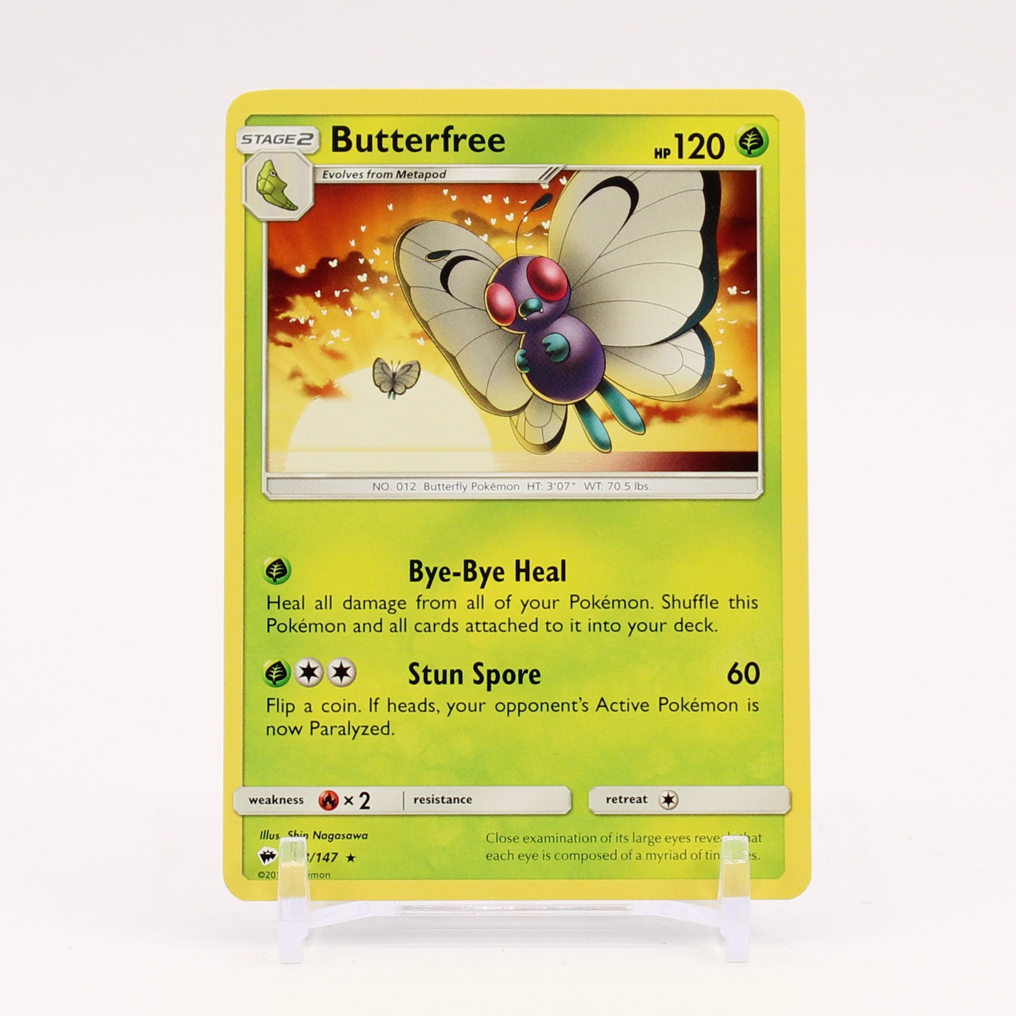 Butterfree - 3/147 Burning Shadows Rare Pokemon - NM/MINT