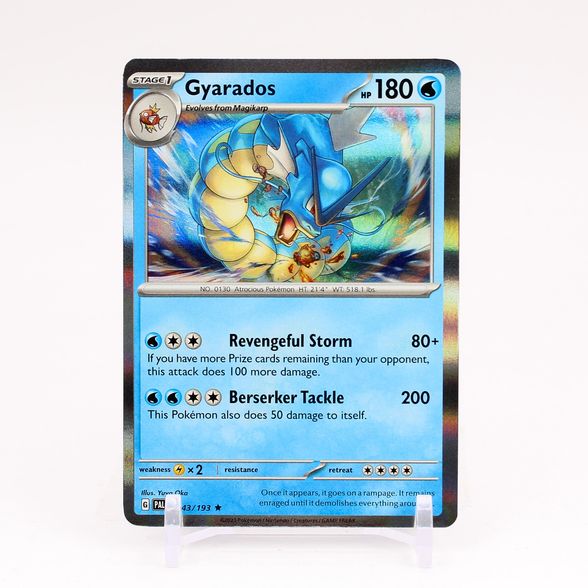 Pokemon GYARADOS 043/193 Paldea Evolved RARE HOLO - - MINT