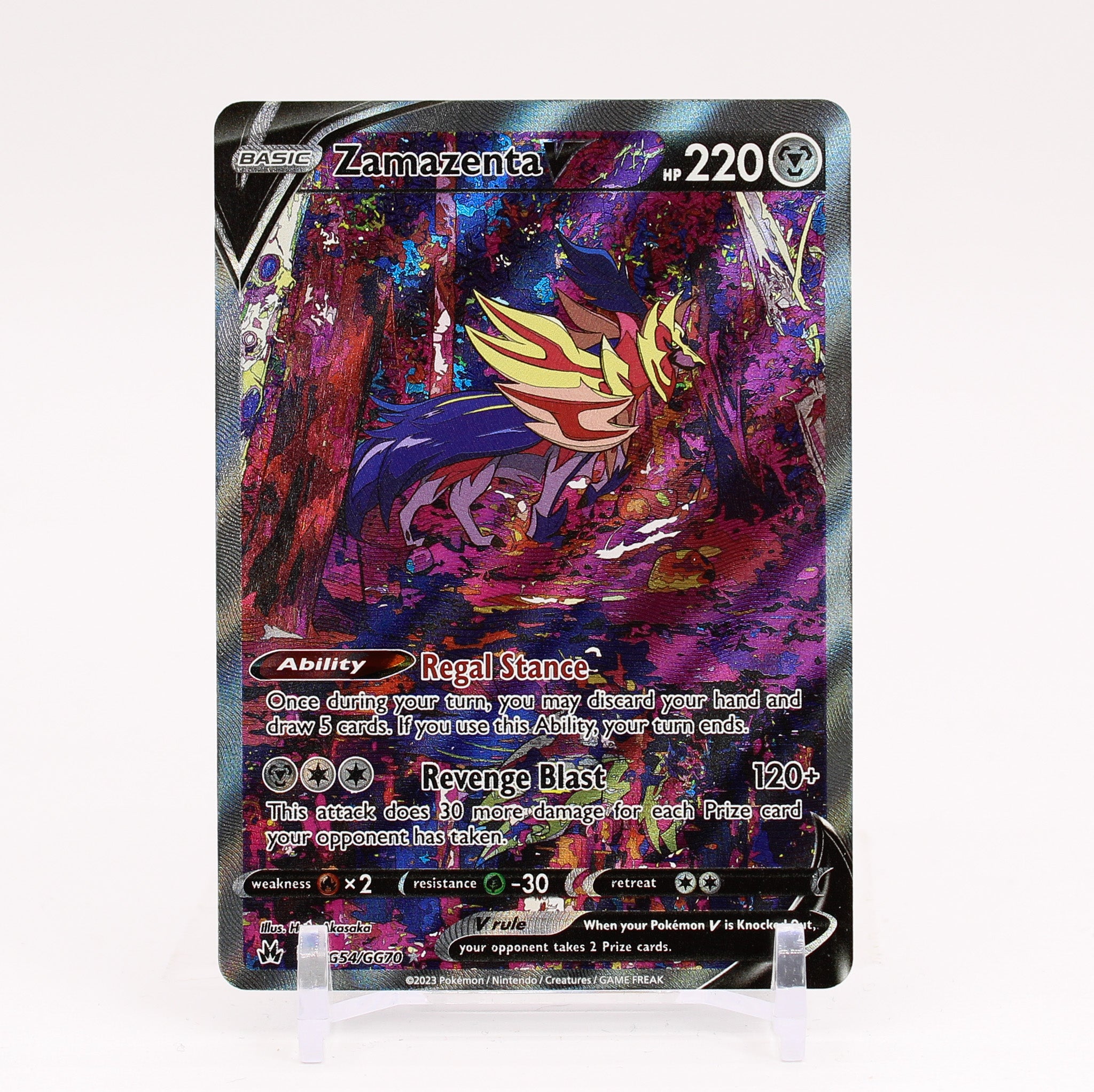 Pokémon - Crown Zenith - Zamazenta V - SWSH293 - Full Art Promo - NM/M