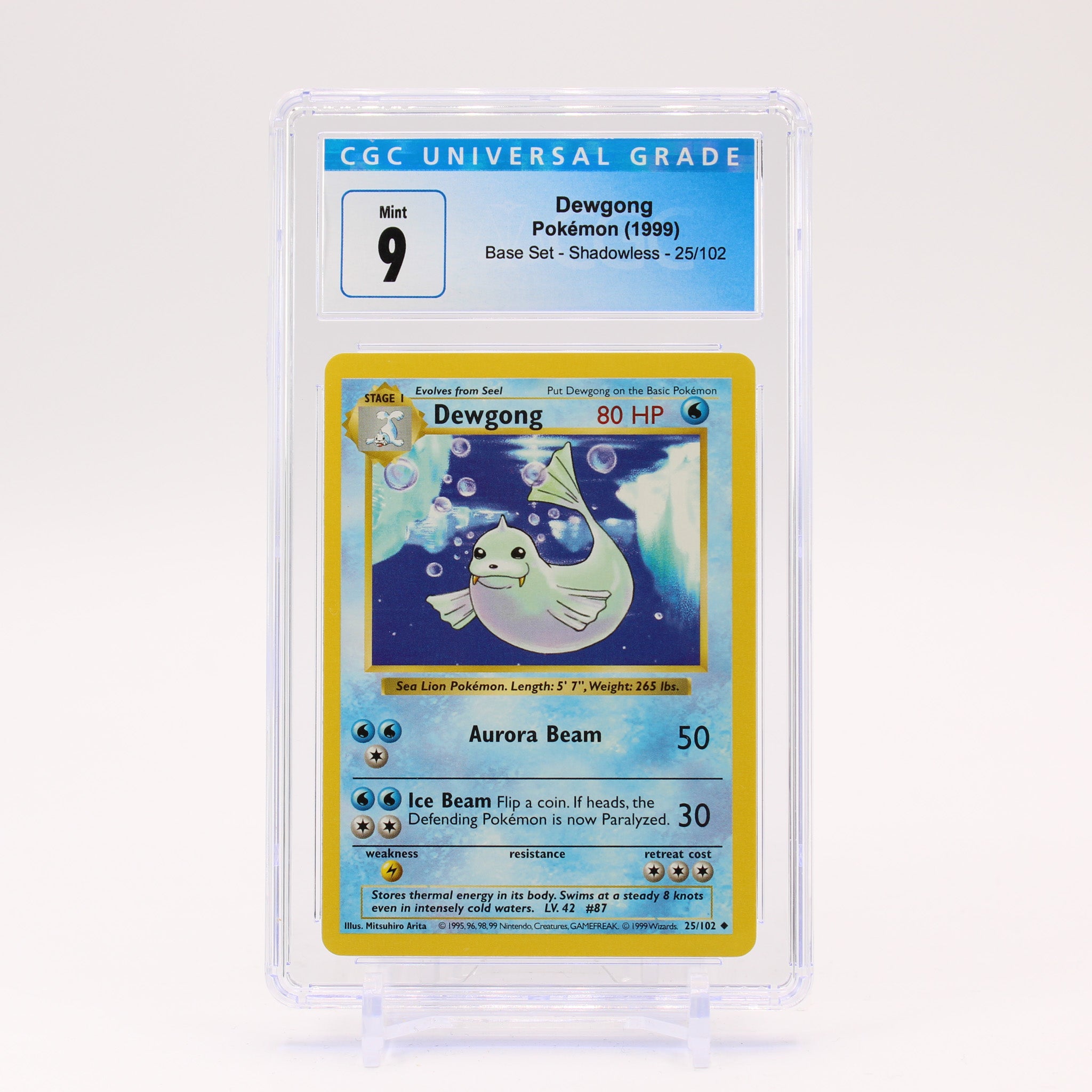 Pokemon Shadowless buy Dewgong PSA Mint 9