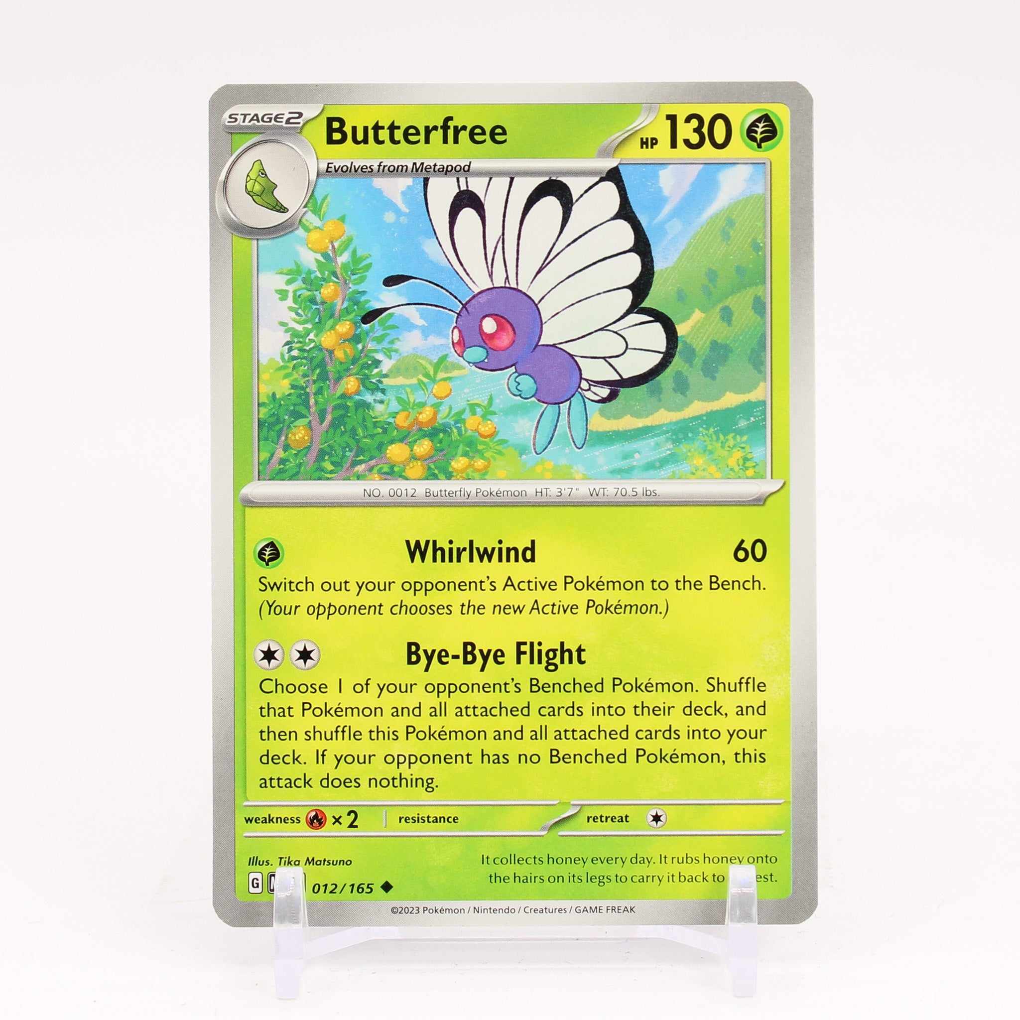 Butterfree - 012/165 151 Uncommon Pokemon - NM/MINT