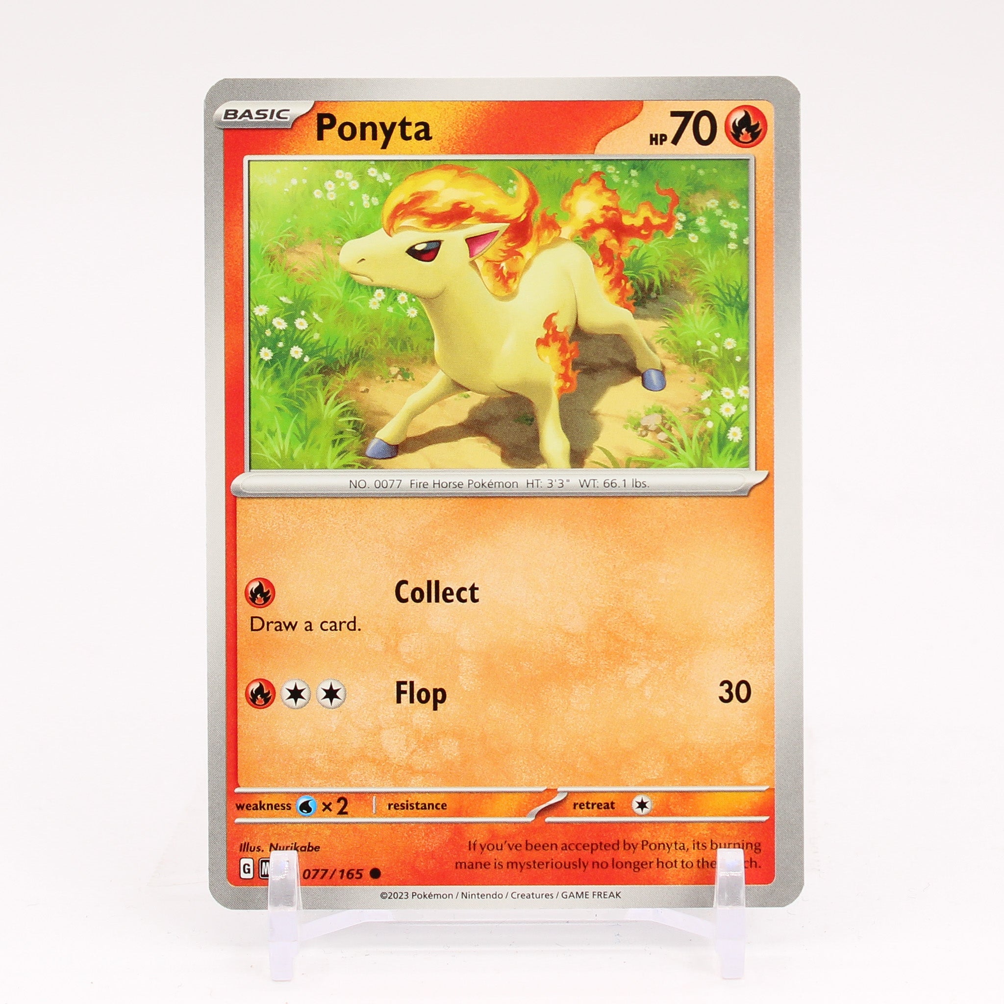 Ponyta - 077/165 151 Common Pokemon - NM/MINT