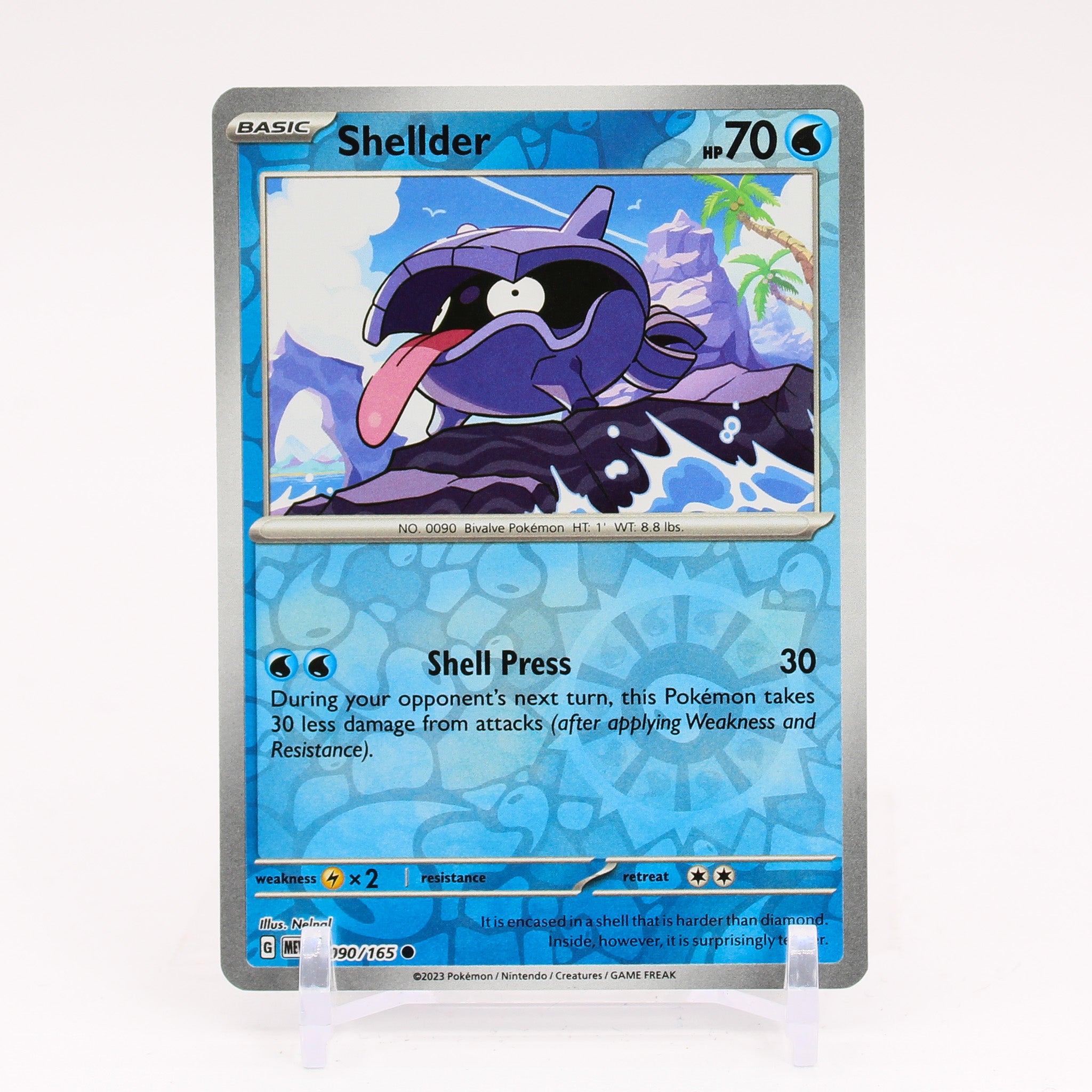 Shellder - 090/165 151 Common Pokemon - NM/MINT