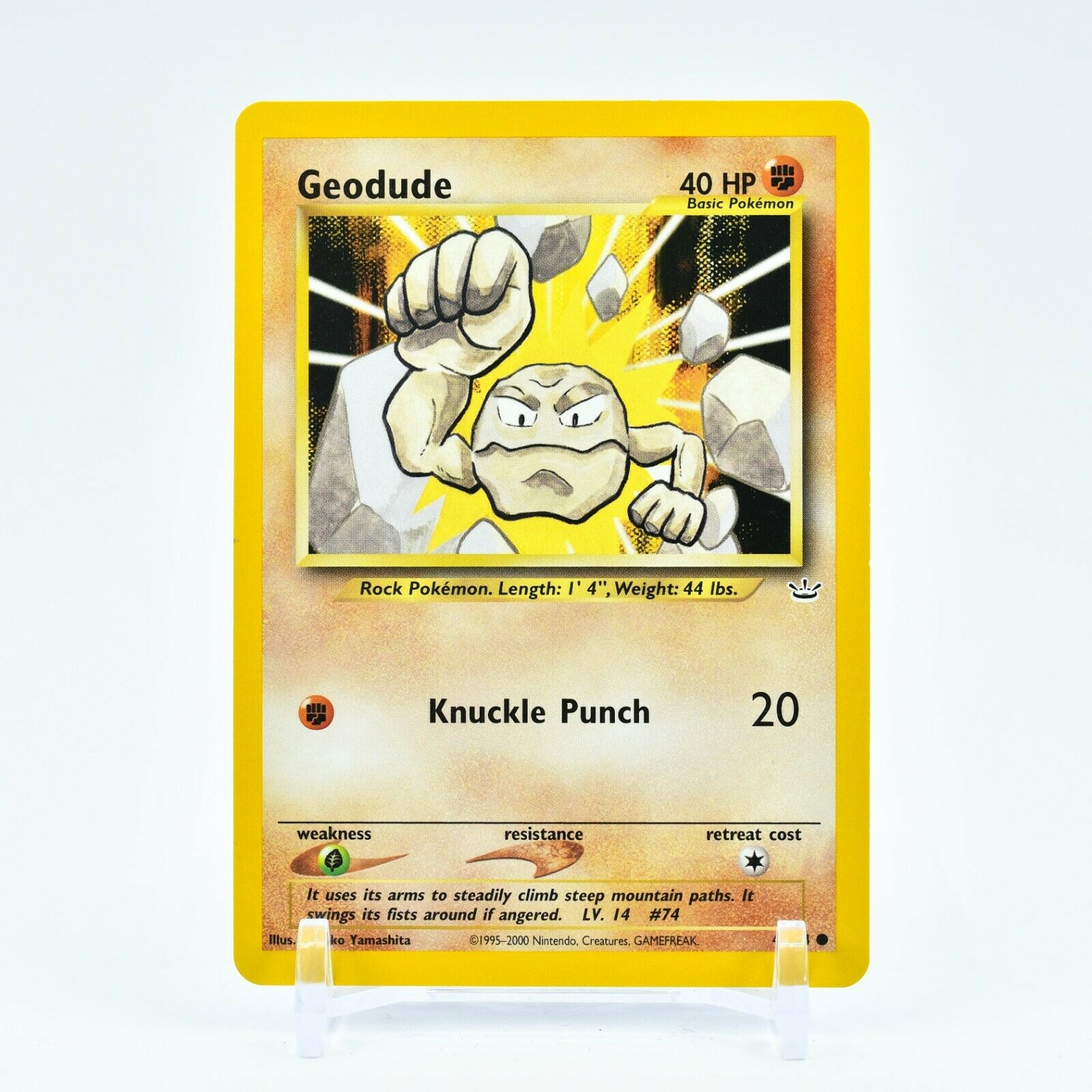 Geodude - 44/64 Neo Revelation Unlimited Common Pokemon - NM