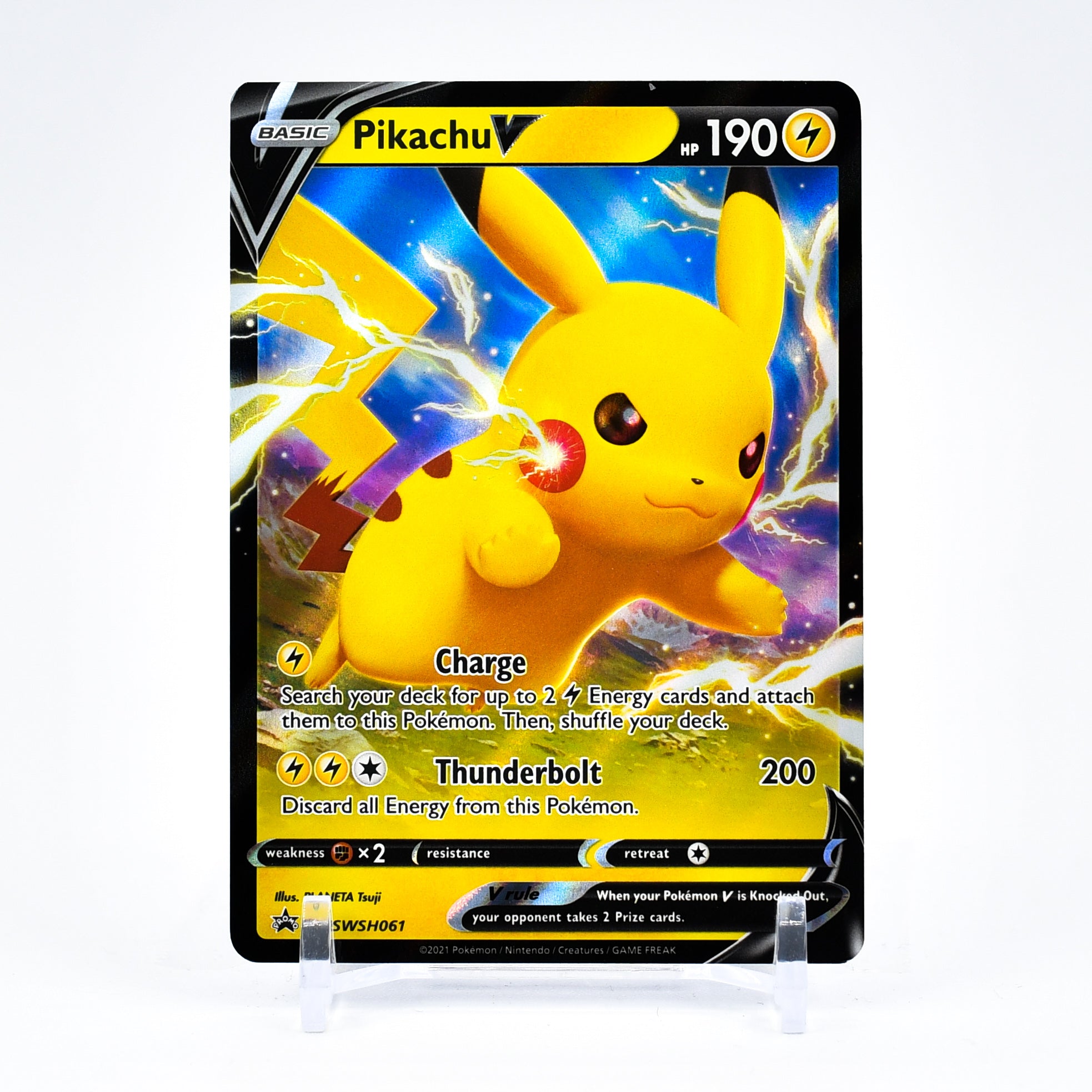Pikachu V - SWSH061 Black Star Promo Pokemon - NM/MINT