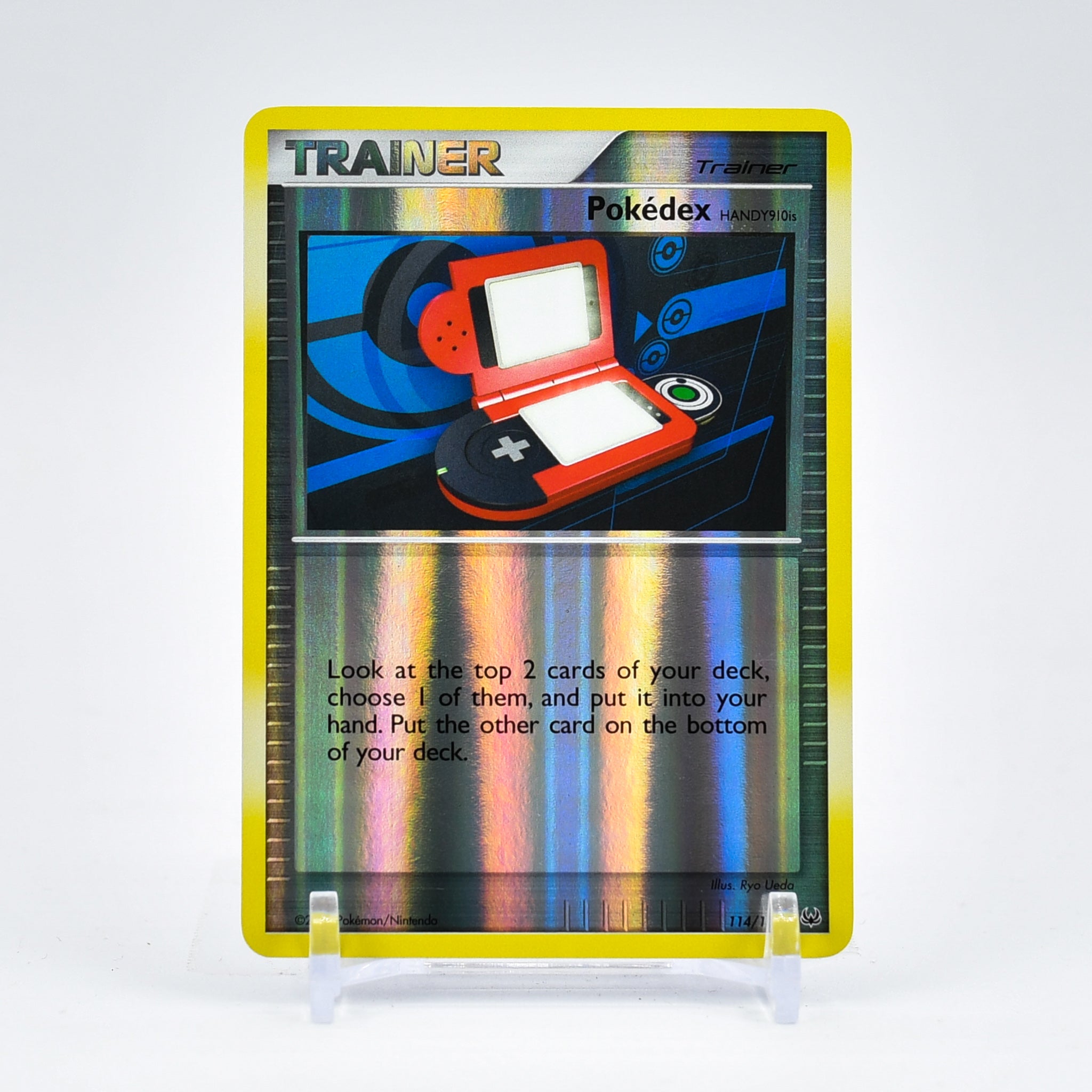 Pokedex - 114/127 Platinum Reverse Holo Uncommon Trainer - NM