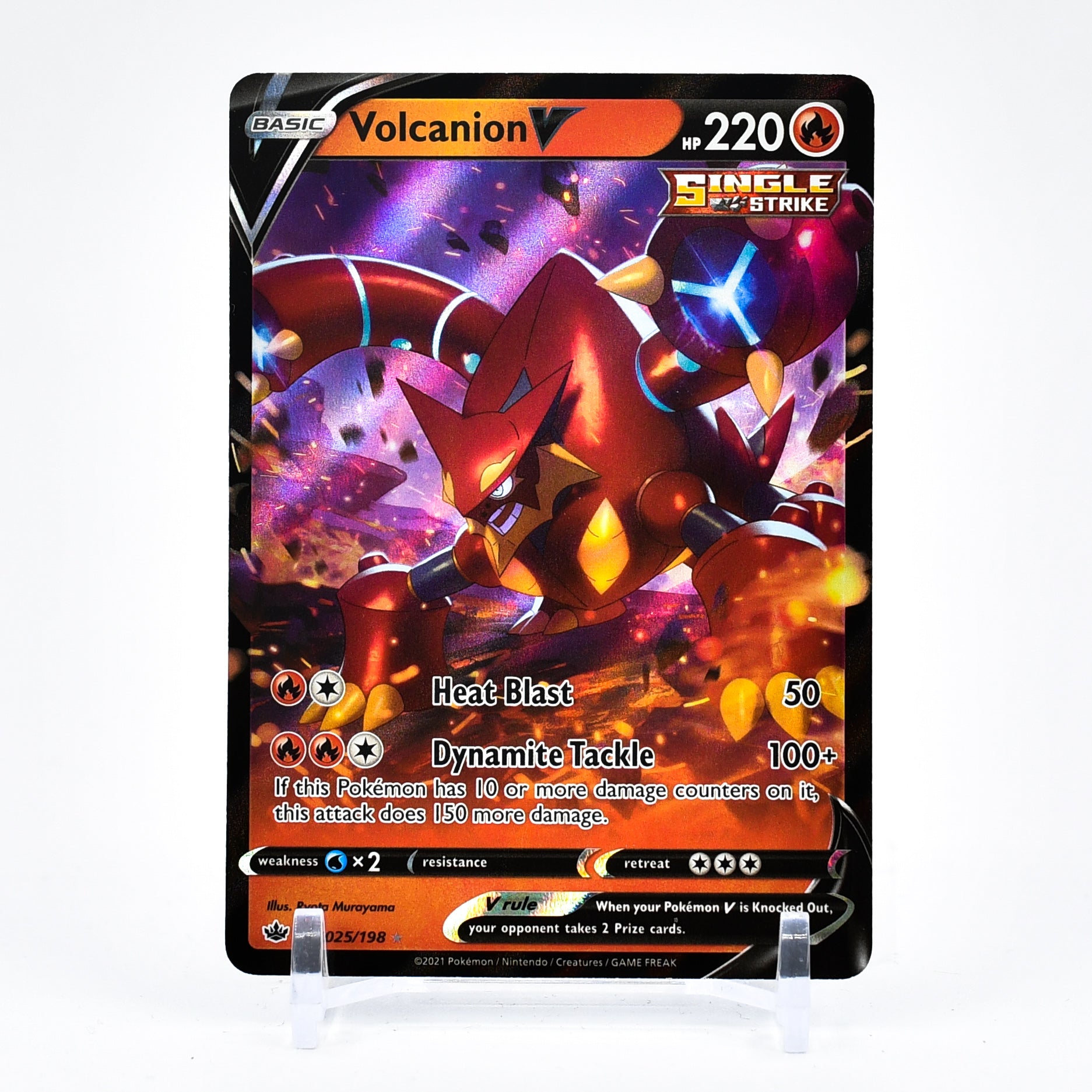 Volcanion V - 025/198 Chilling Reign Ultra Rare Pokemon - NM/MINT
