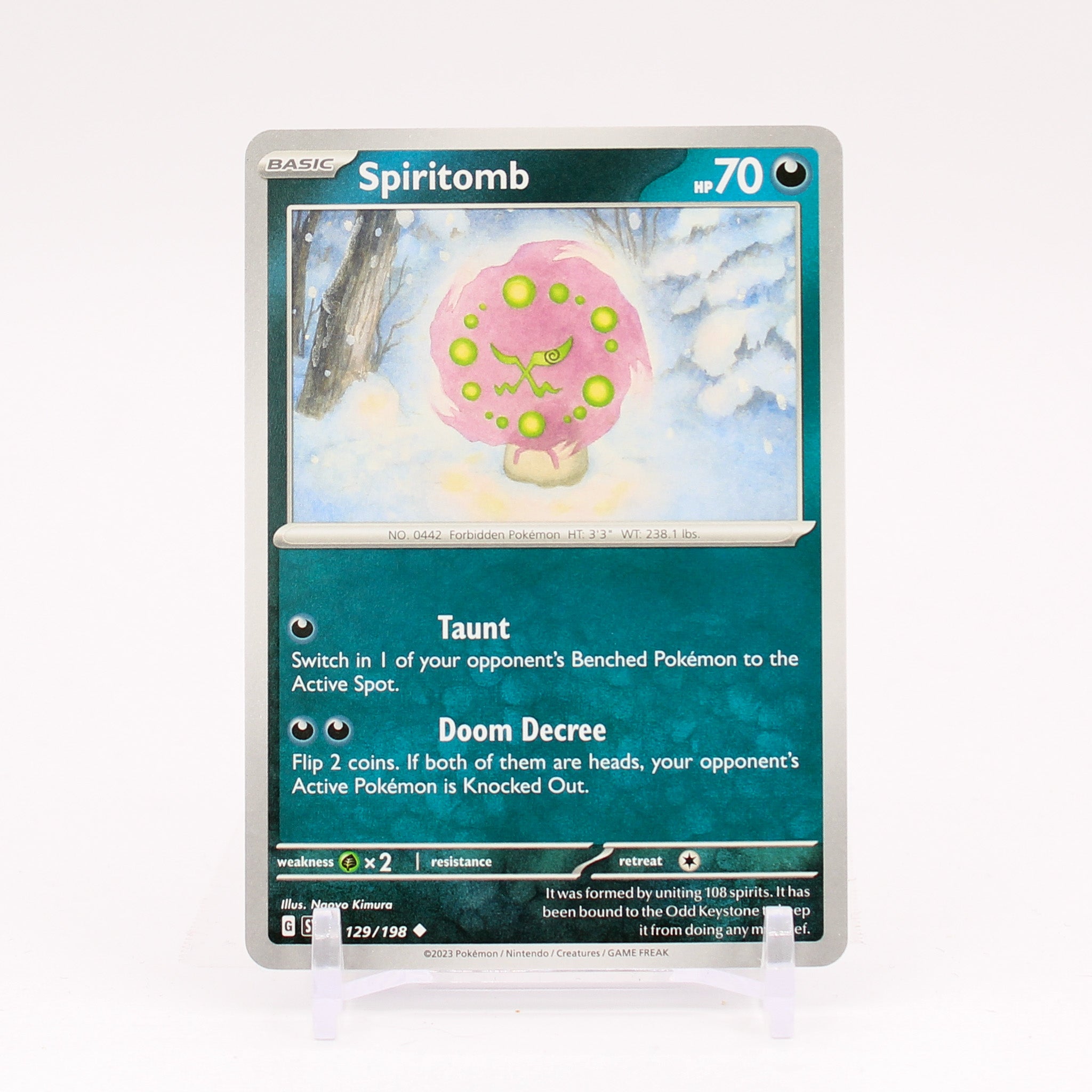 Spiritomb - 129/198 Scarlet & Violet Uncommon Pokemon - NM/MINT