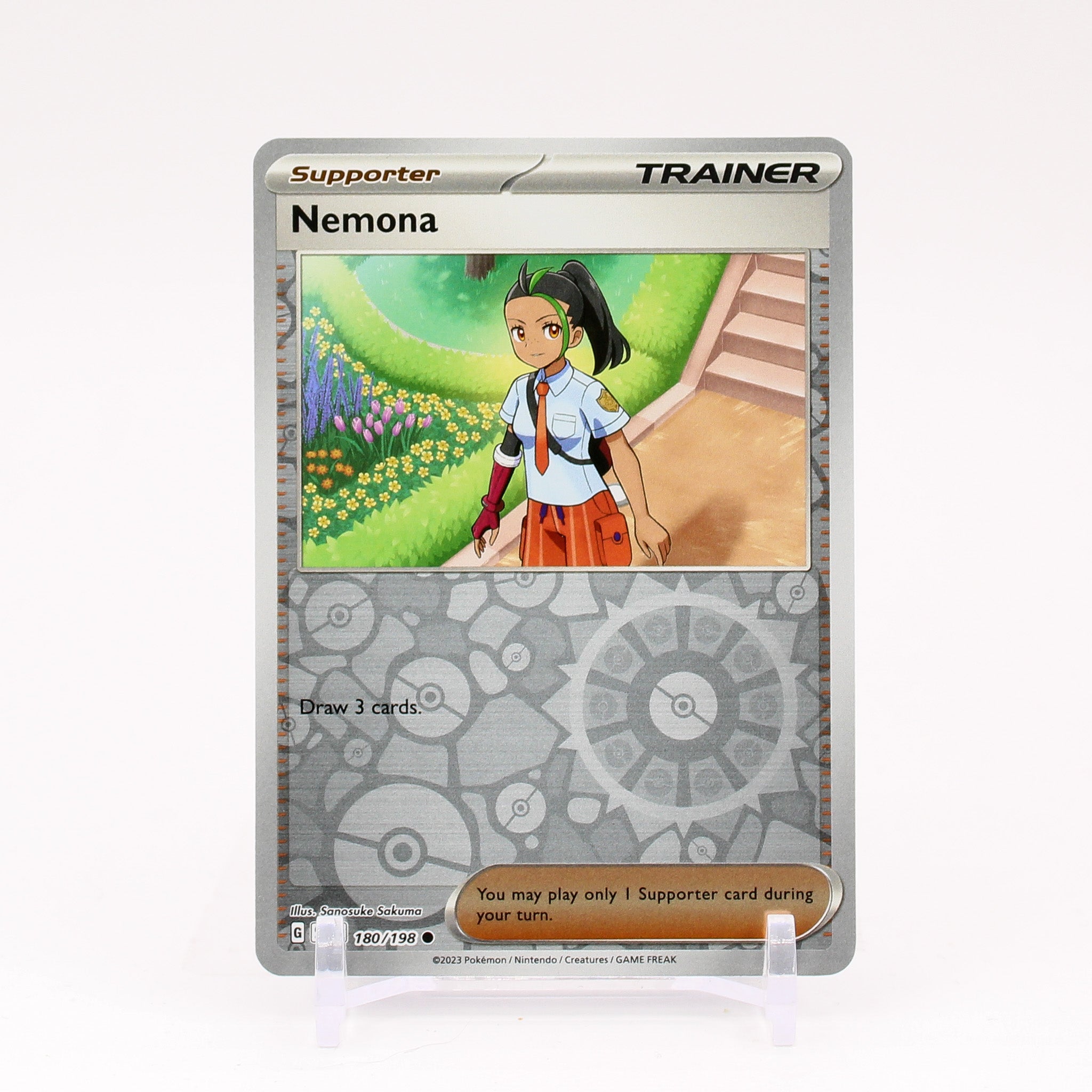 Nemona - 180/198 Scarlet & Violet Reverse Holo Common Trainer - NM/MIN