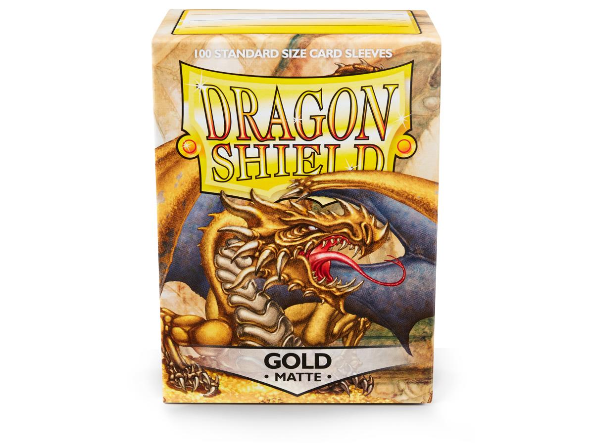 Dragon Shield Standard Card Sleeves - Matte Gold (100 count)