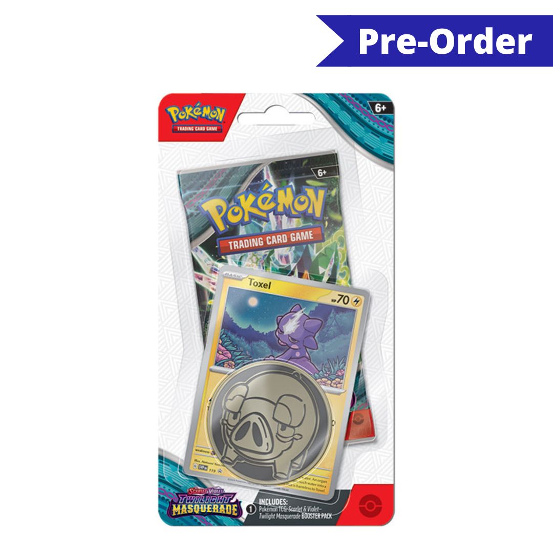 Pokemon Booster Pack Checklane Blister Promo - Scarlet & Violet: Twilight Masquerade - Toxel
