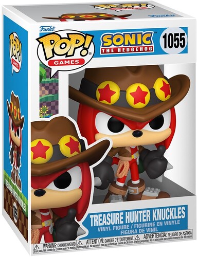 Funko Pop - Sonic the Hedgehog Vinyl Figure - Treasure Hunter Knuckles 1055