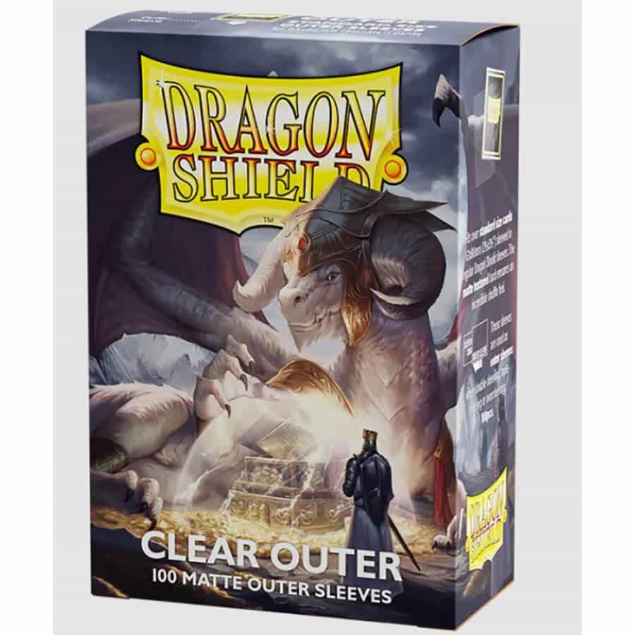 Dragon Shield OUTER Card Sleeves - Matte Clear (100 Count)