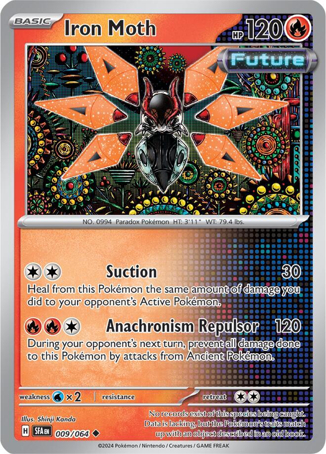 Iron Moth - 009/064 Shrouded Fable Pokemon - NM/MINT