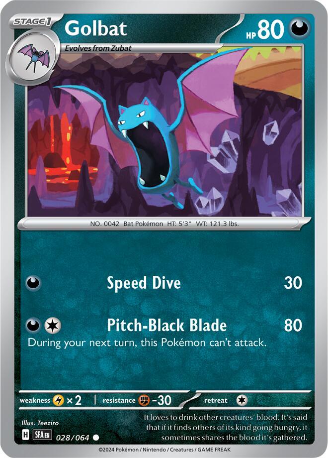 Golbat - 028/064 Shrouded Fable Pokemon - NM/MINT