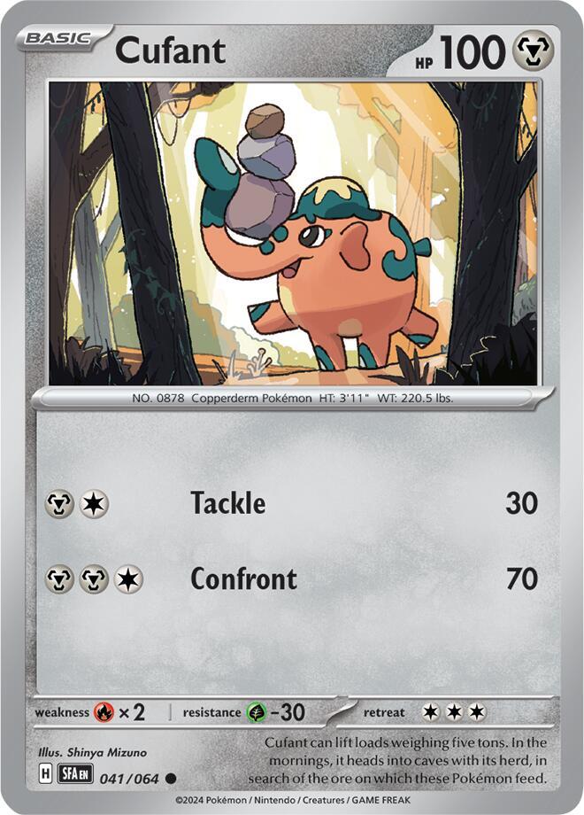 Cufant - 041/064 Shrouded Fable Pokemon - NM/MINT