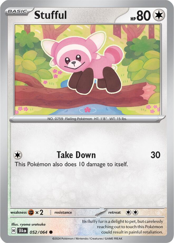 Stufful - 052/064 Shrouded Fable Pokemon - NM/MINT