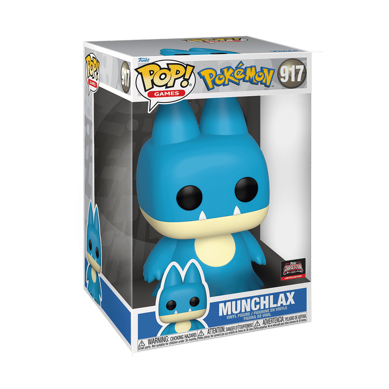 Funko Jumbo Pop 9.9 in - Pokemon Vinyl Figure - Munchlax 917 Targetcon