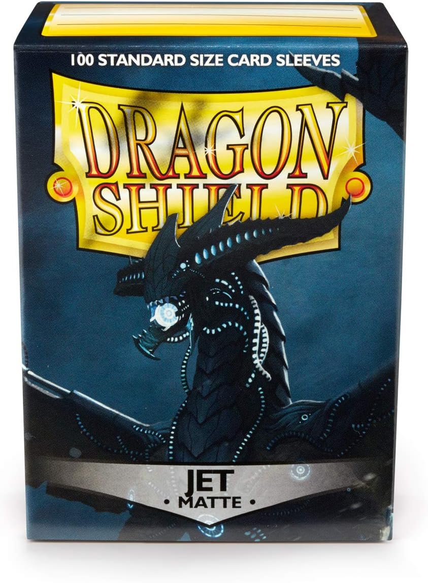 Dragon Shield Standard Card Sleeves - Matte Jet (100 Count)