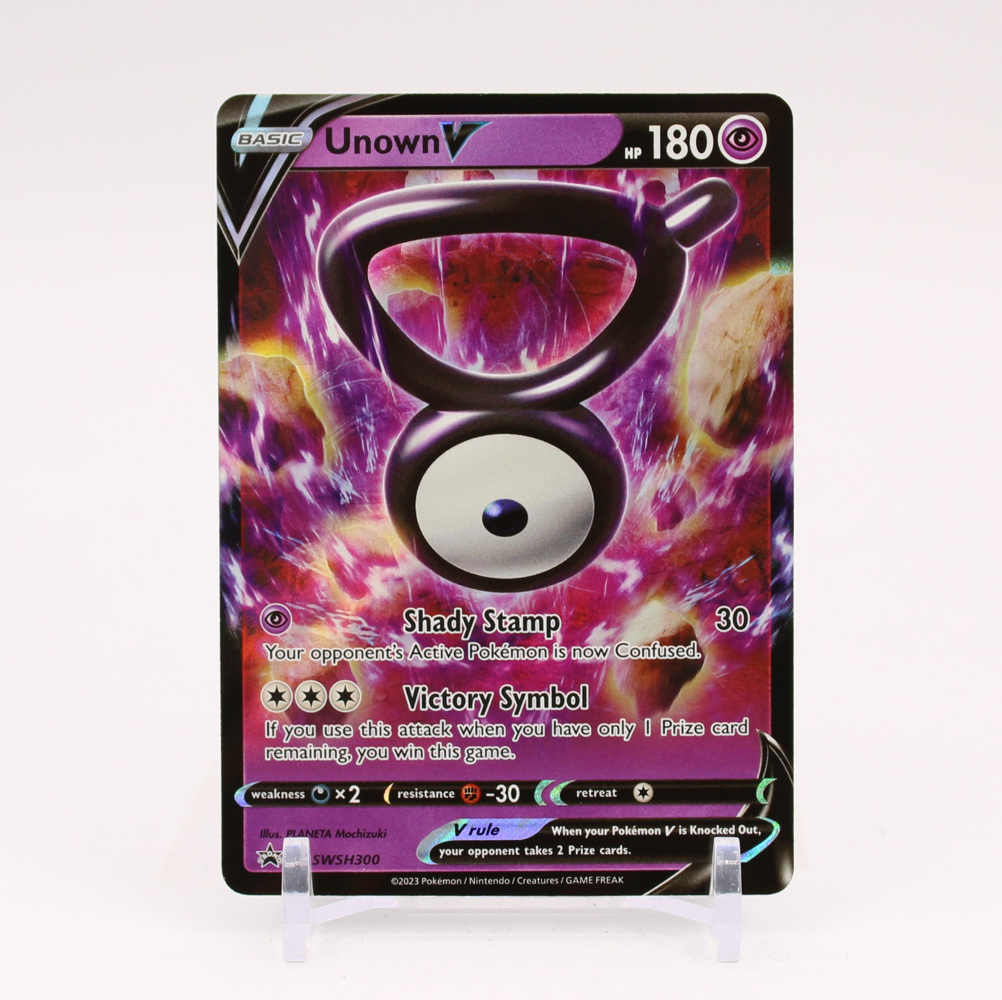 Unown V - SWSH300 Black Star Promo Pokemon - NM/MINT