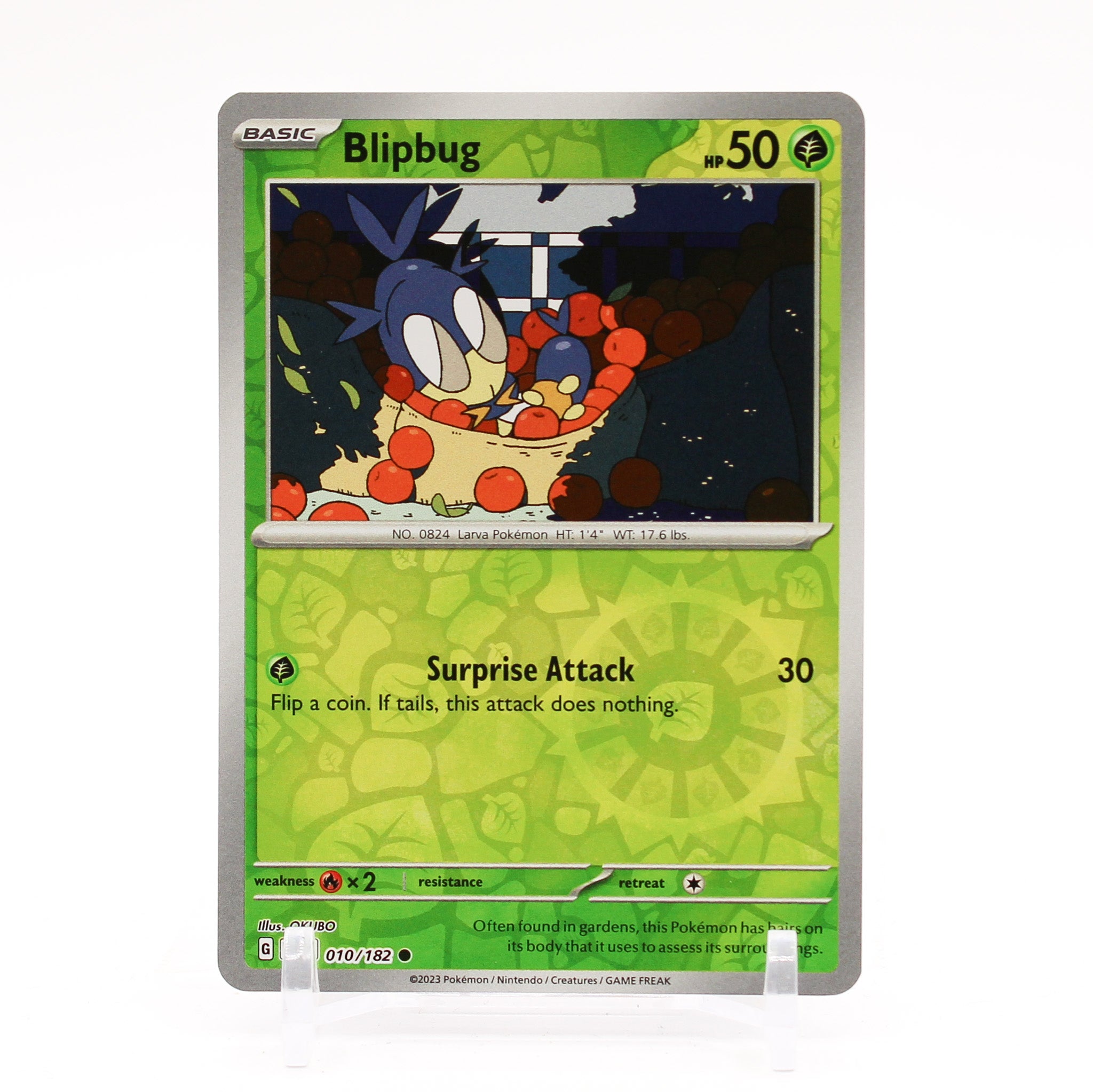 Blipbug - 010/182 Paradox Rift Reverse Holo Pokemon - NM/MINT