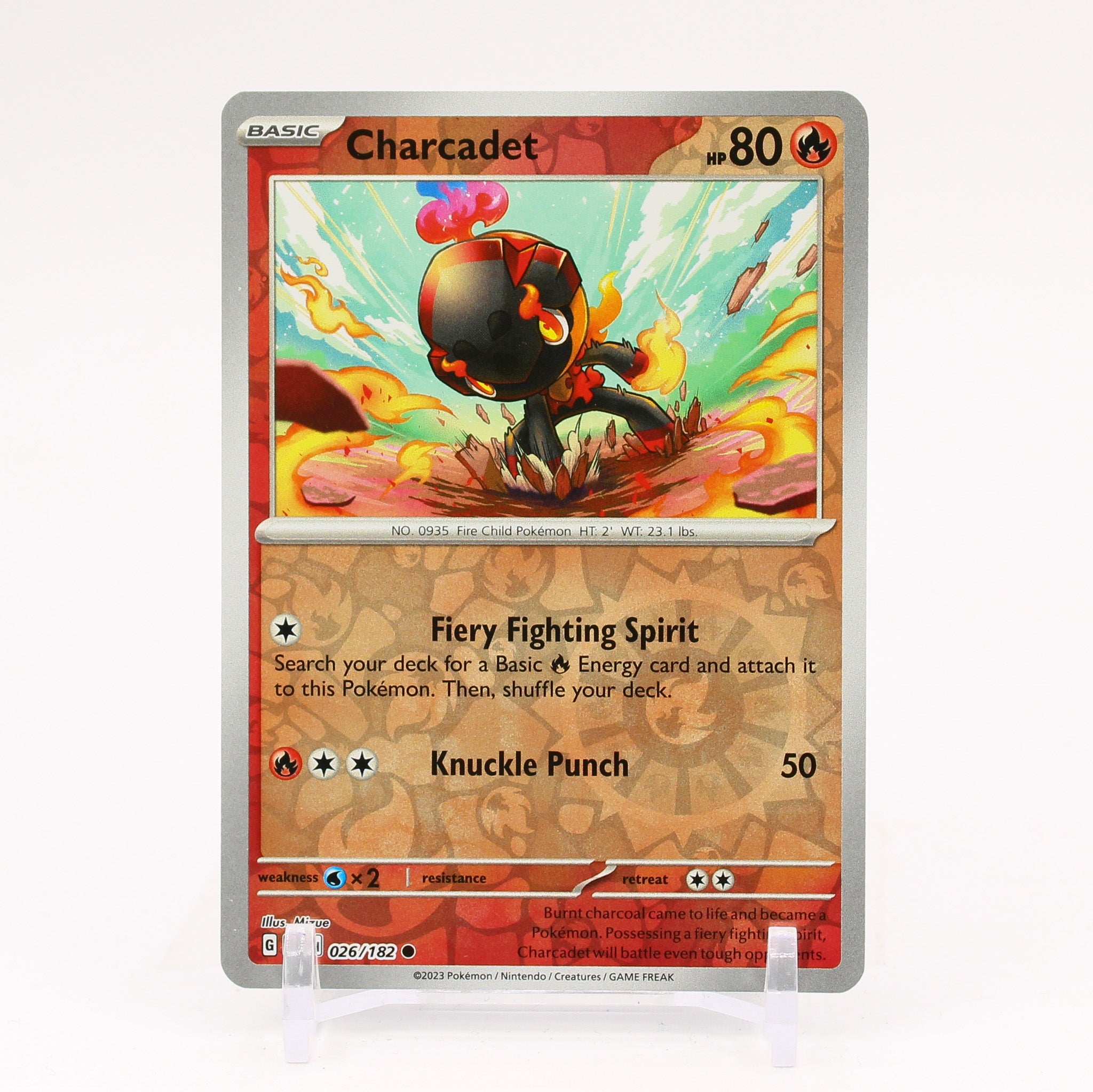 Charcadet - 026/182 Paradox Rift Reverse Holo Pokemon - NM/MINT