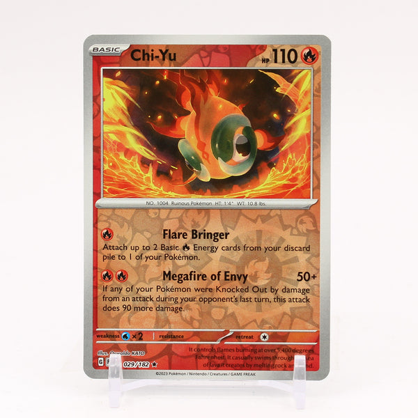 Chi-Yu - 029/182 Paradox Rift Reverse Holo Rare Pokemon - NM/MINT