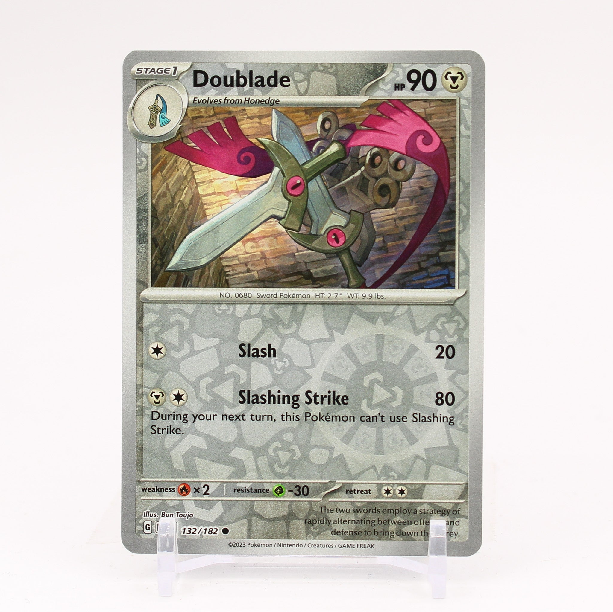 Doublade - 132/182 Paradox Rift Reverse Holo Pokemon - NM/MINT