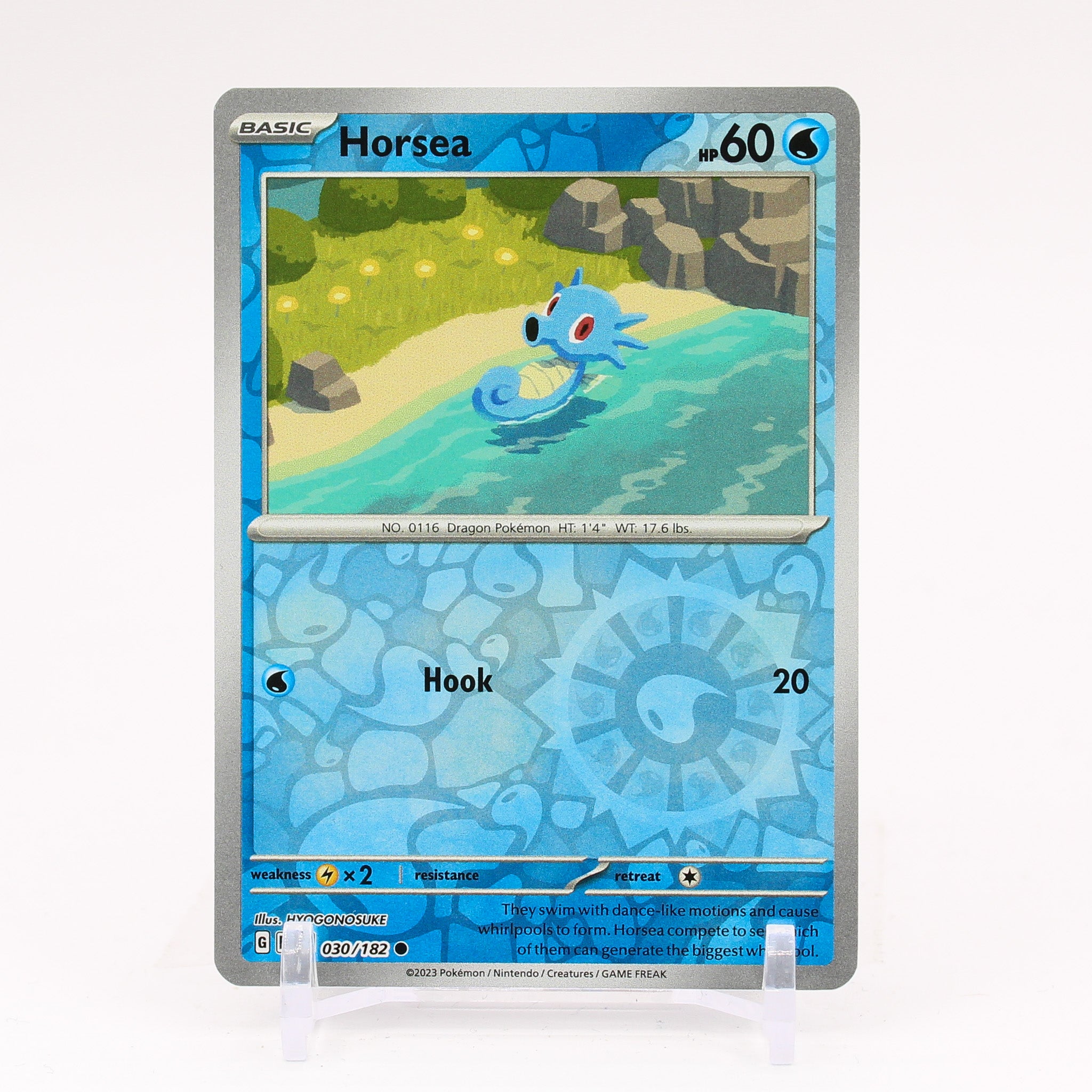 Horsea - 030/182 Paradox Rift Reverse Holo Pokemon - NM/MINT