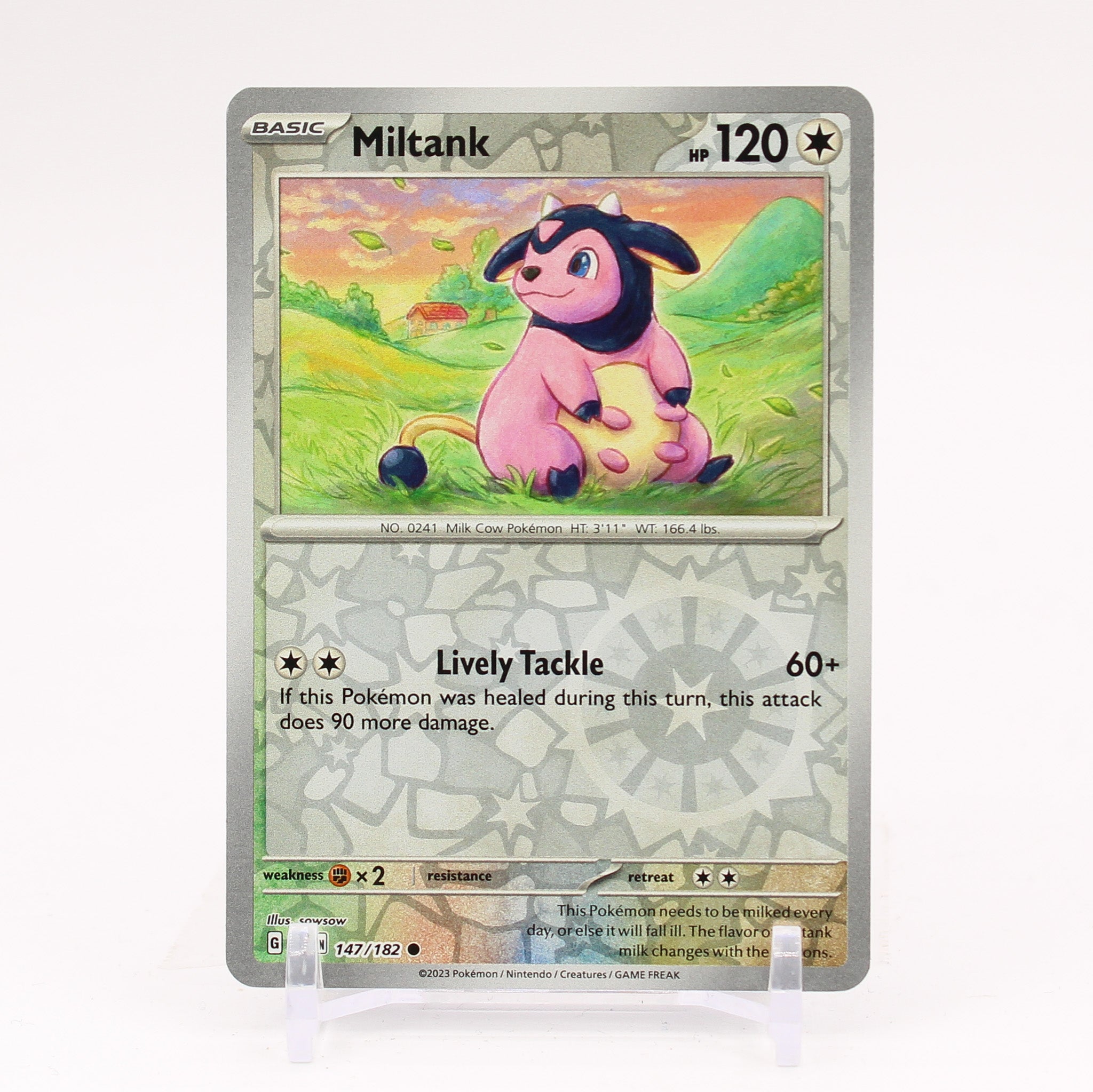 Miltank - 147/182 Paradox Rift Reverse Holo Pokemon - NM/MINT