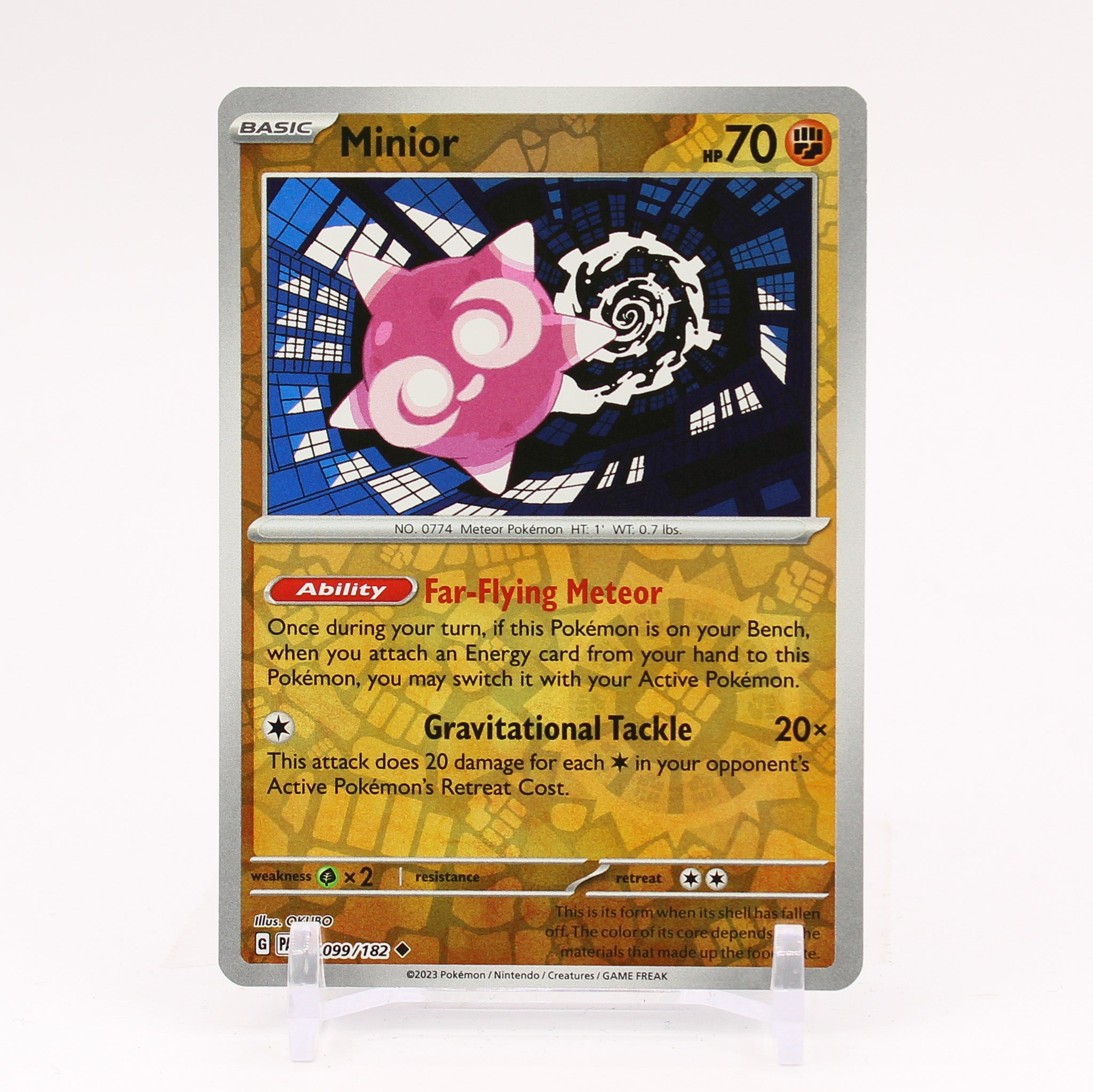 Minior - 099/182 Paradox Rift Reverse Holo Pokemon - NM/MINT