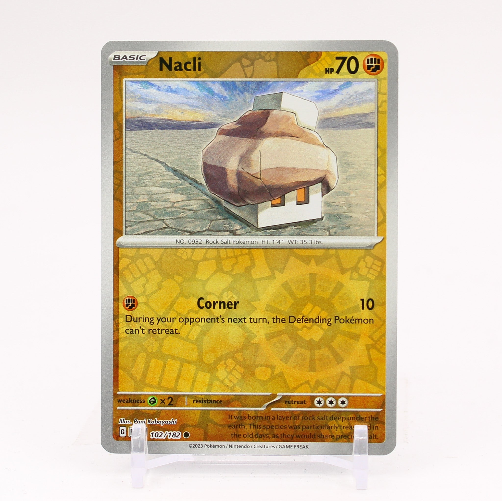 Nacli - 102/182 Paradox Rift Reverse Holo Pokemon - NM/MINT