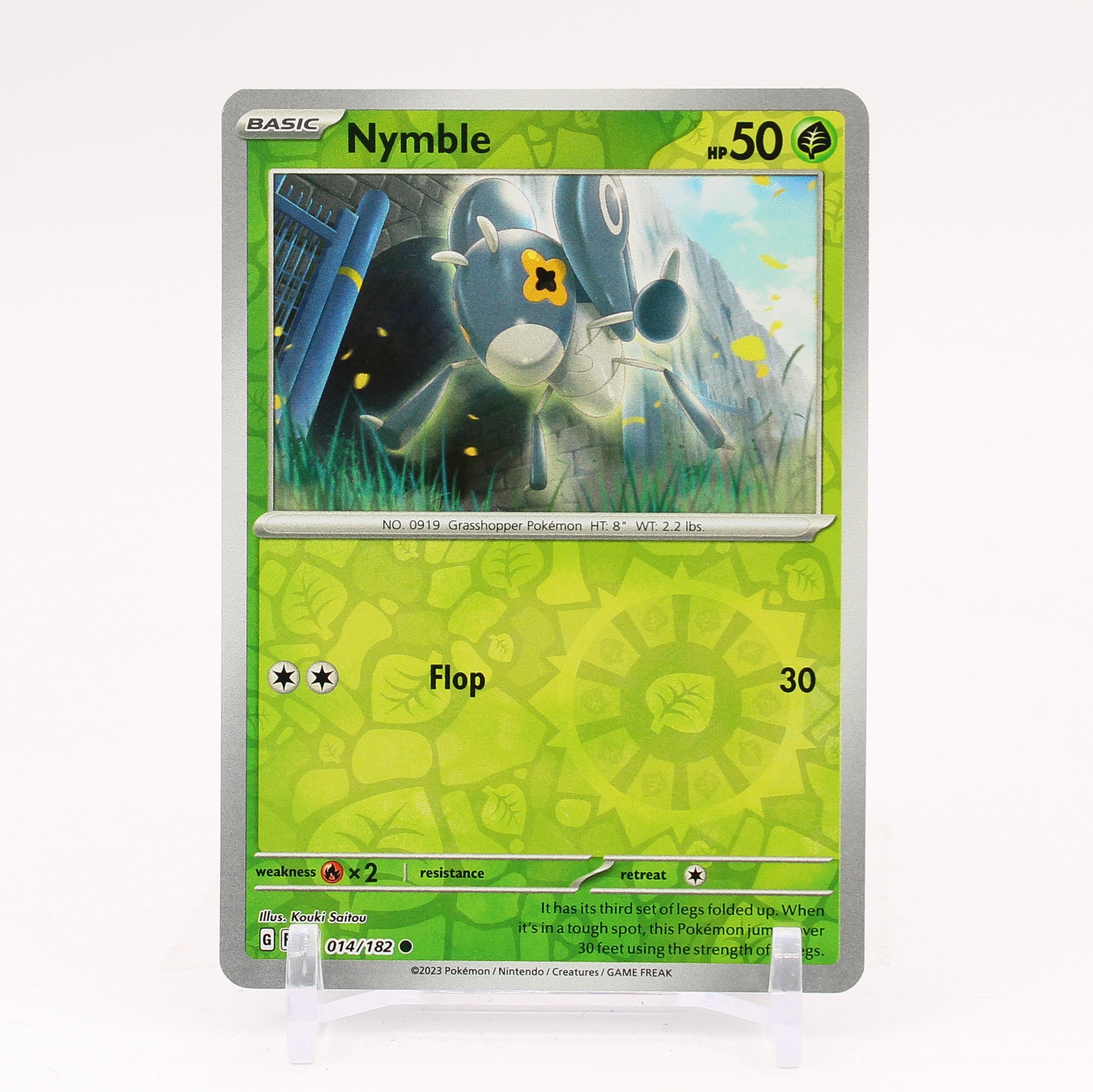 Nymble - 014/182 Paradox Rift Reverse Holo Pokemon - NM/MINT