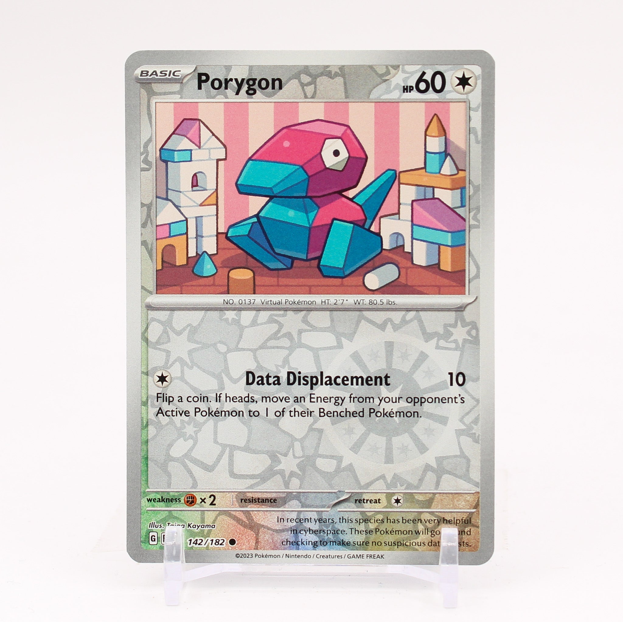 Porygon - 142/182 Paradox Rift Reverse Holo Pokemon - NM/MINT