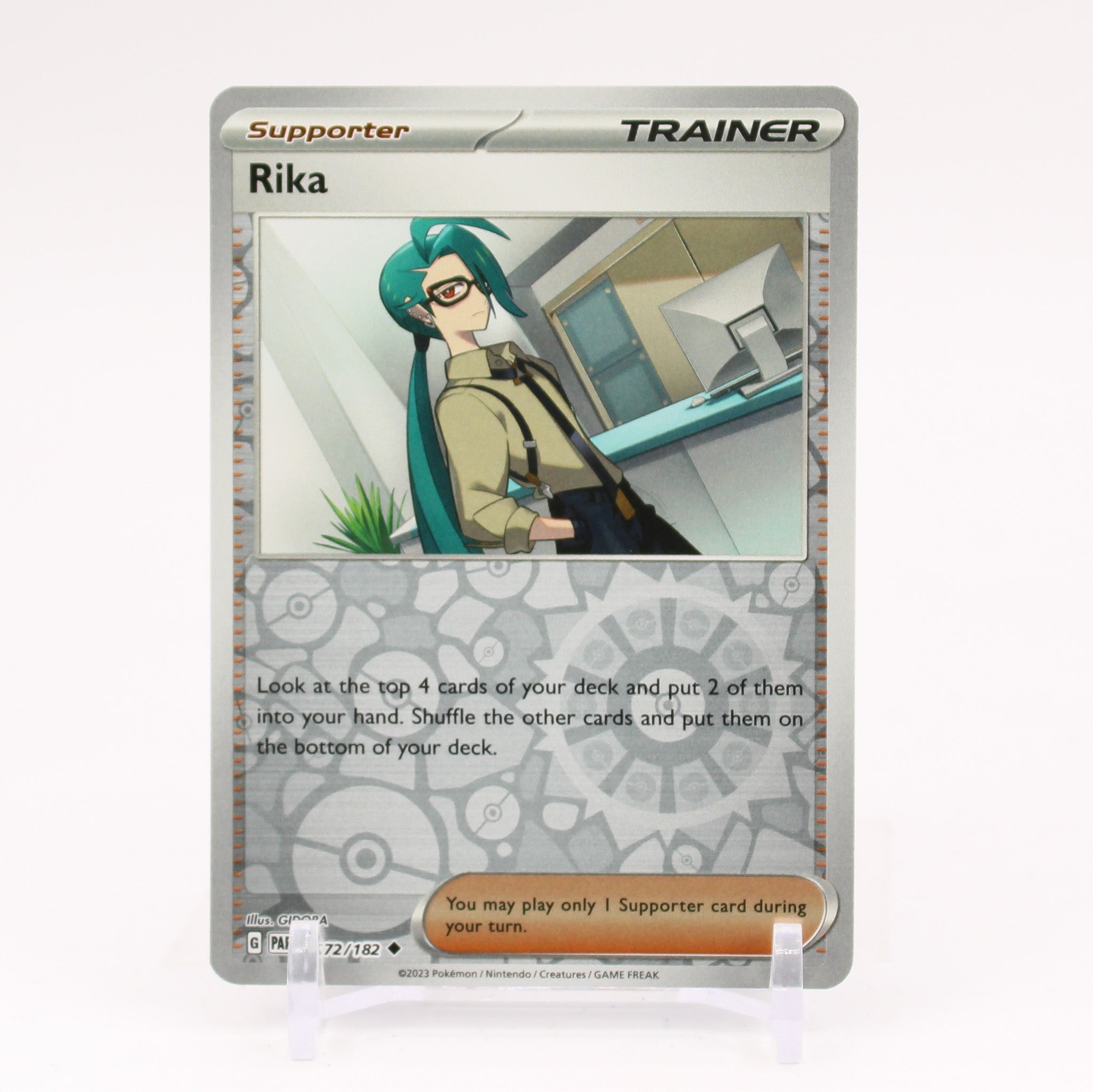 Rika - 172/182 Paradox Rift Reverse Holo Trainer - NM/MINT