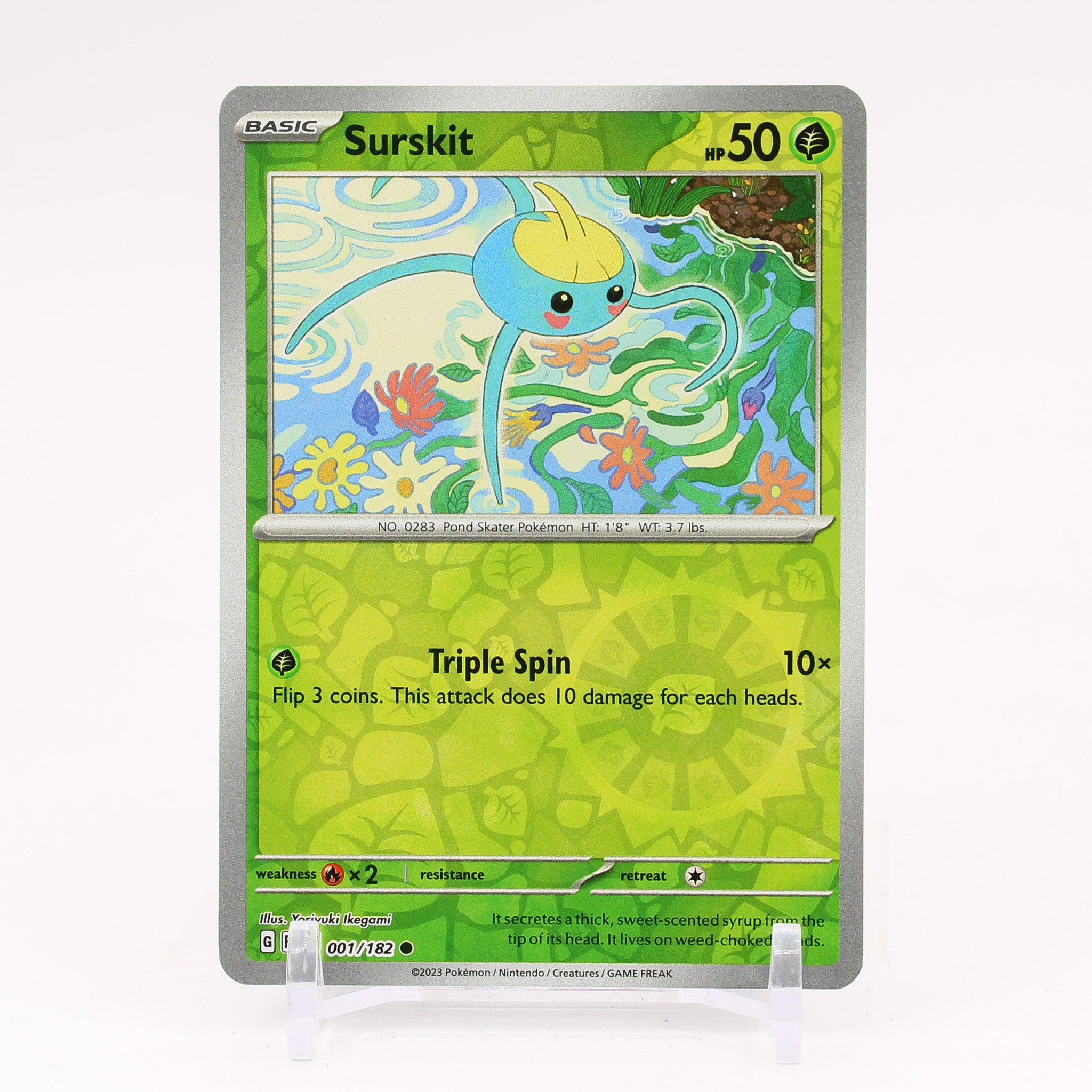 Surskit - 001/182 Paradox Rift Reverse Holo Pokemon - NM/MINT