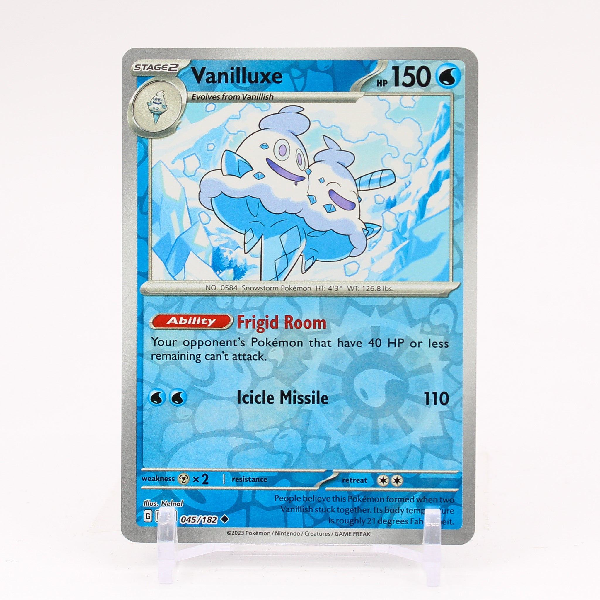 Vanilluxe - 045/182 Paradox Rift Reverse Holo Pokemon - NM/MINT