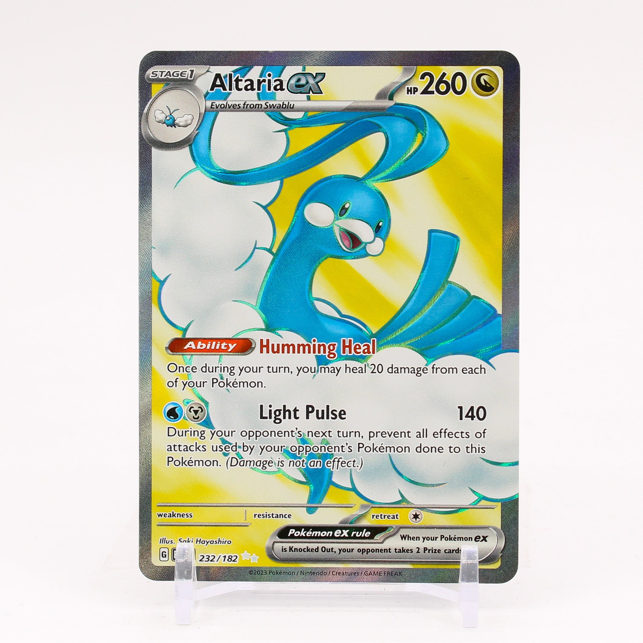 Altaria ex - 232/182 Paradox Rift Full Art Pokemon - NM/MINT