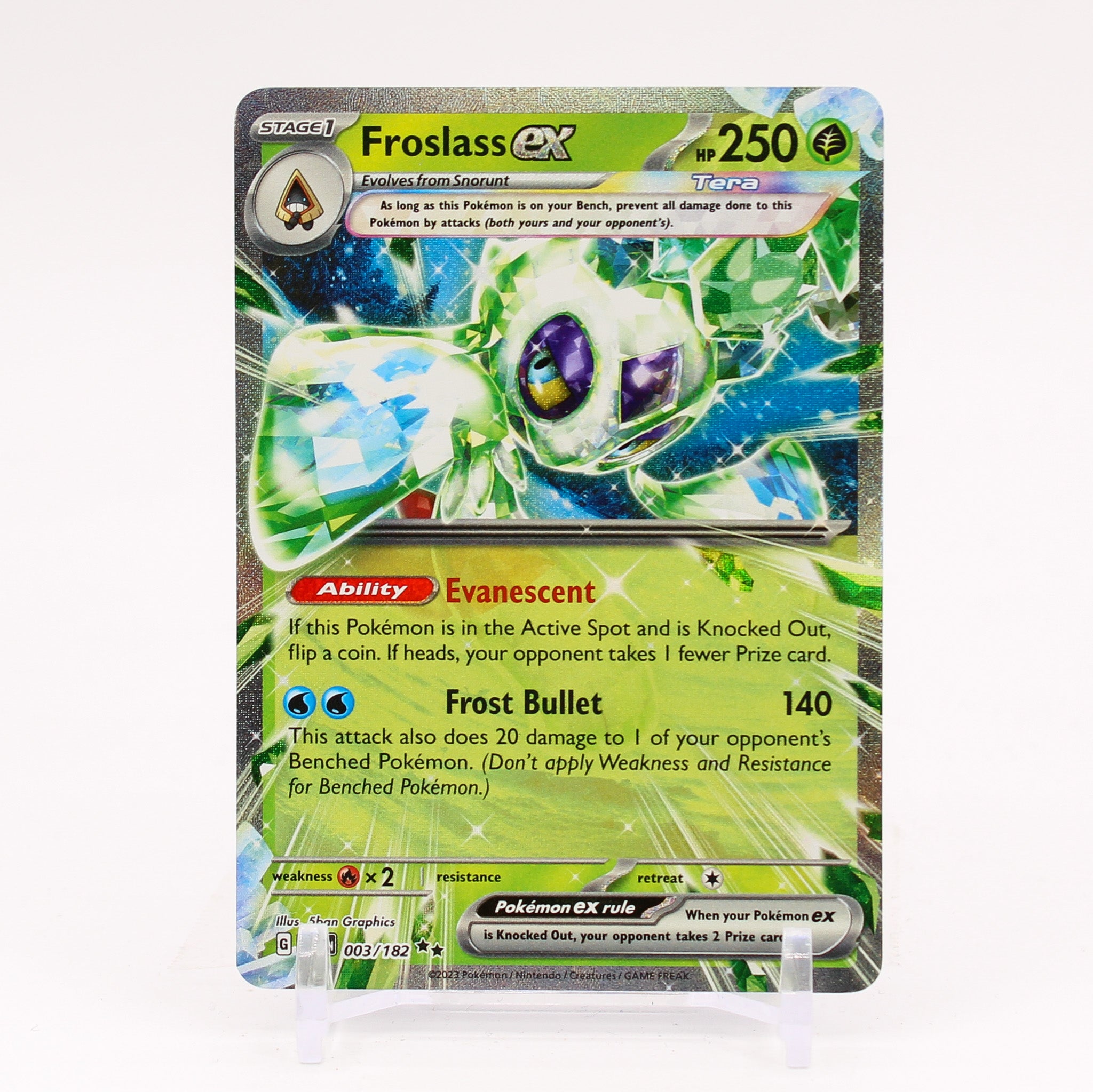 Froslass ex - 003/182 Paradox Rift Double Rare Pokemon - NM/MINT