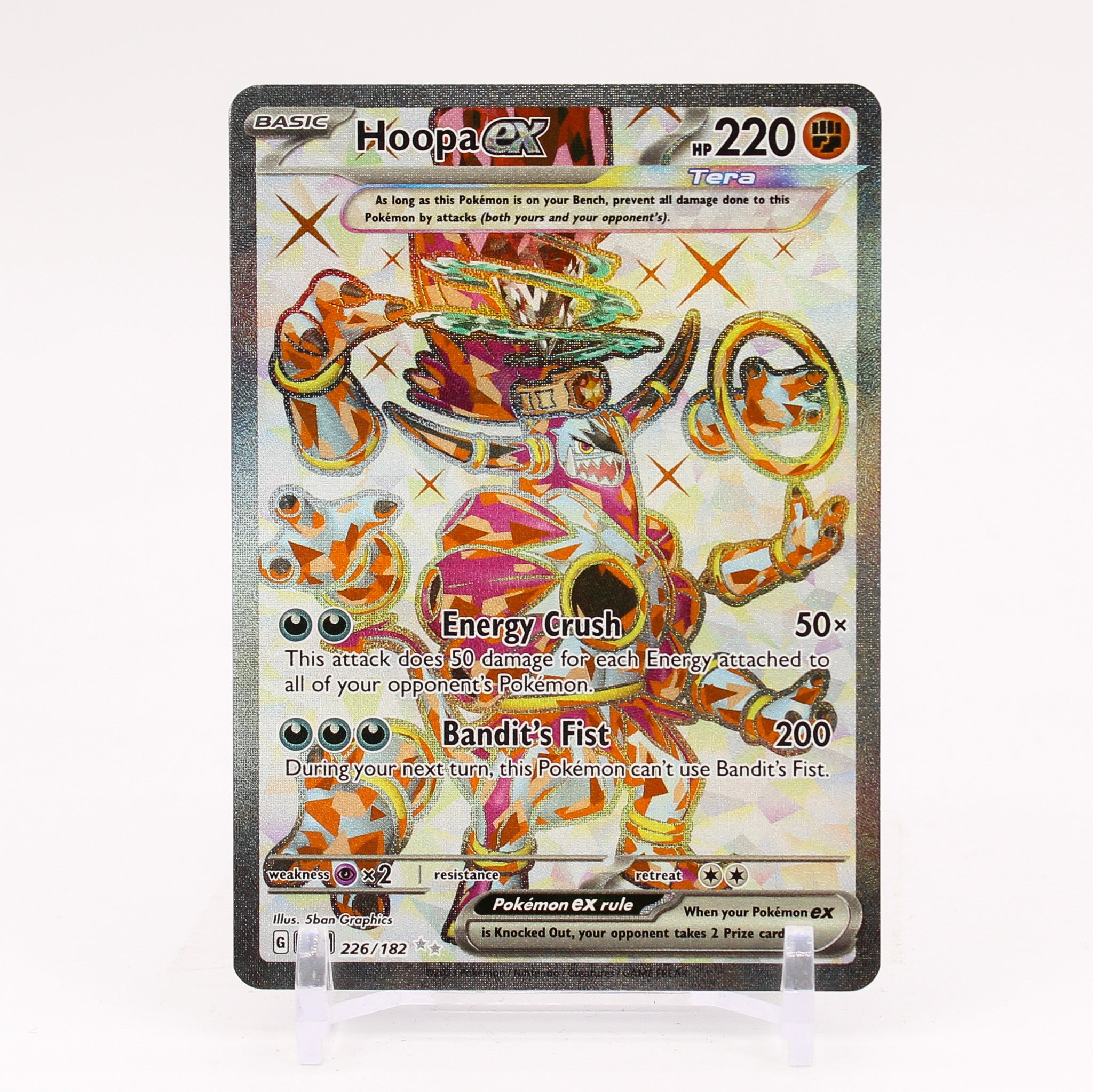 Hoopa ex - 226/182 Paradox Rift Full Art Pokemon - NM/MINT