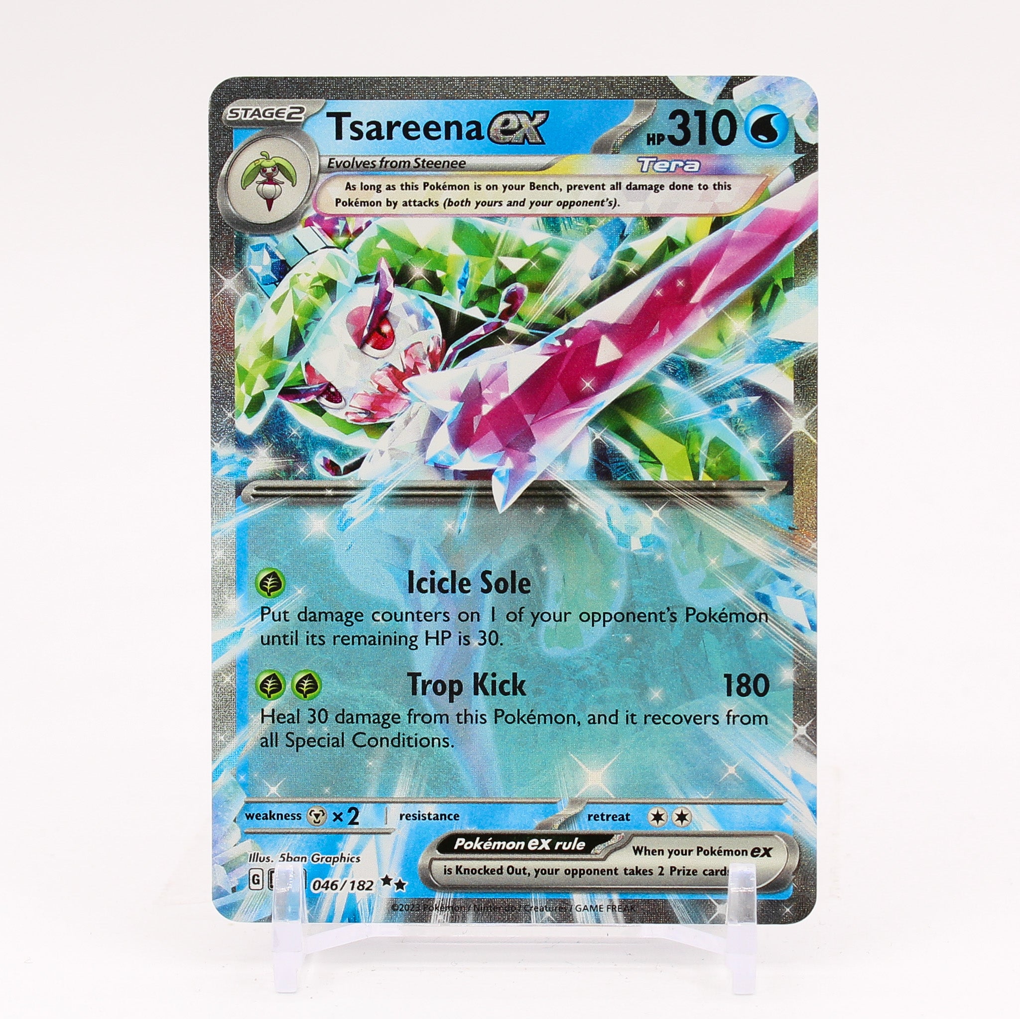 Tsareena ex - 046/182 Paradox Rift Double Rare Pokemon - NM/MINT