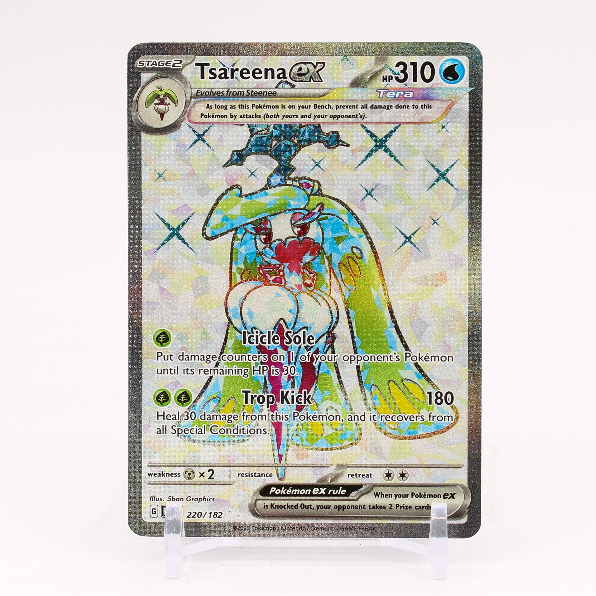 Tsareena ex - 220/182 Paradox Rift Full Art Pokemon - NM/MINT