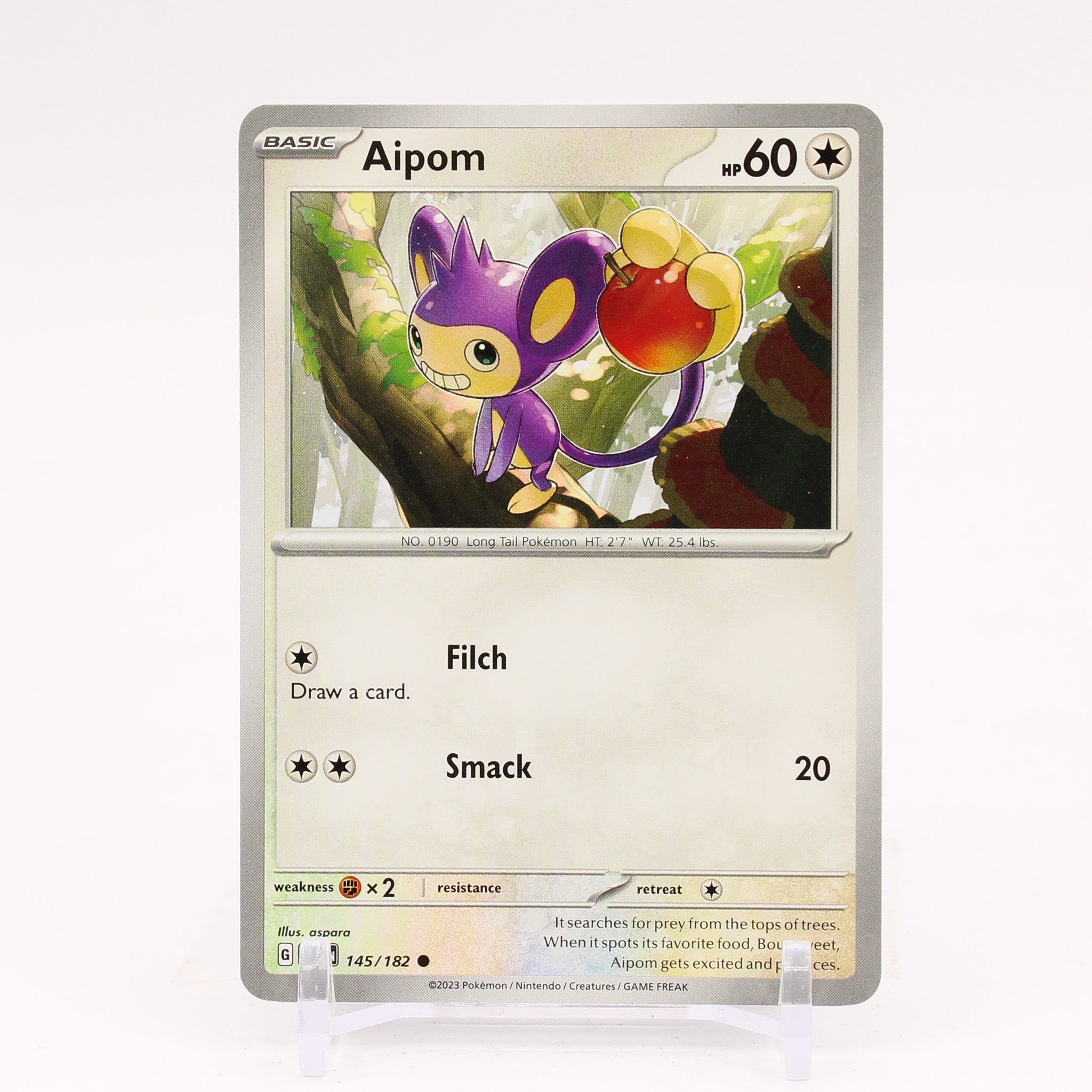 Aipom - 145/182 Paradox Rift Pokemon - NM/MINT