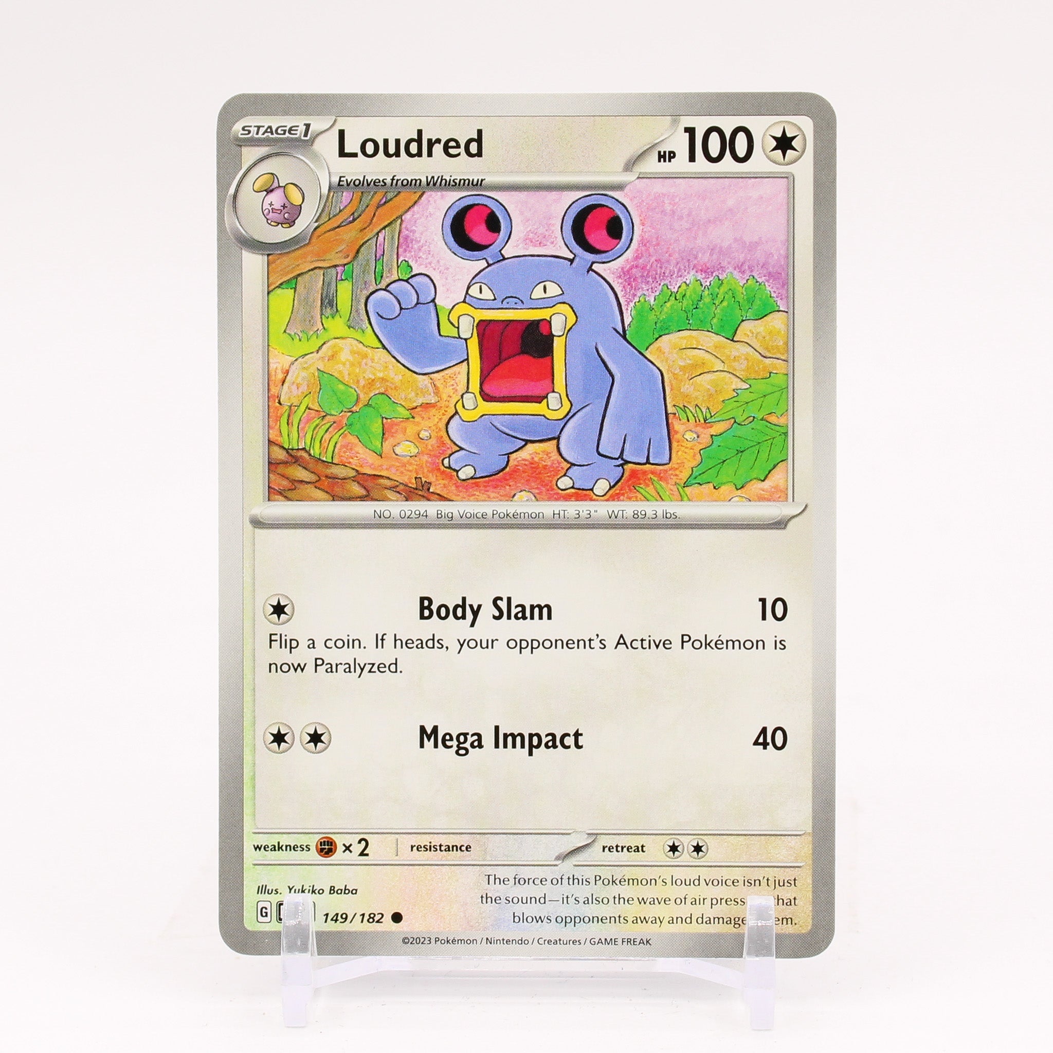 Loudred - 149/182 Paradox Rift Pokemon - NM/MINT