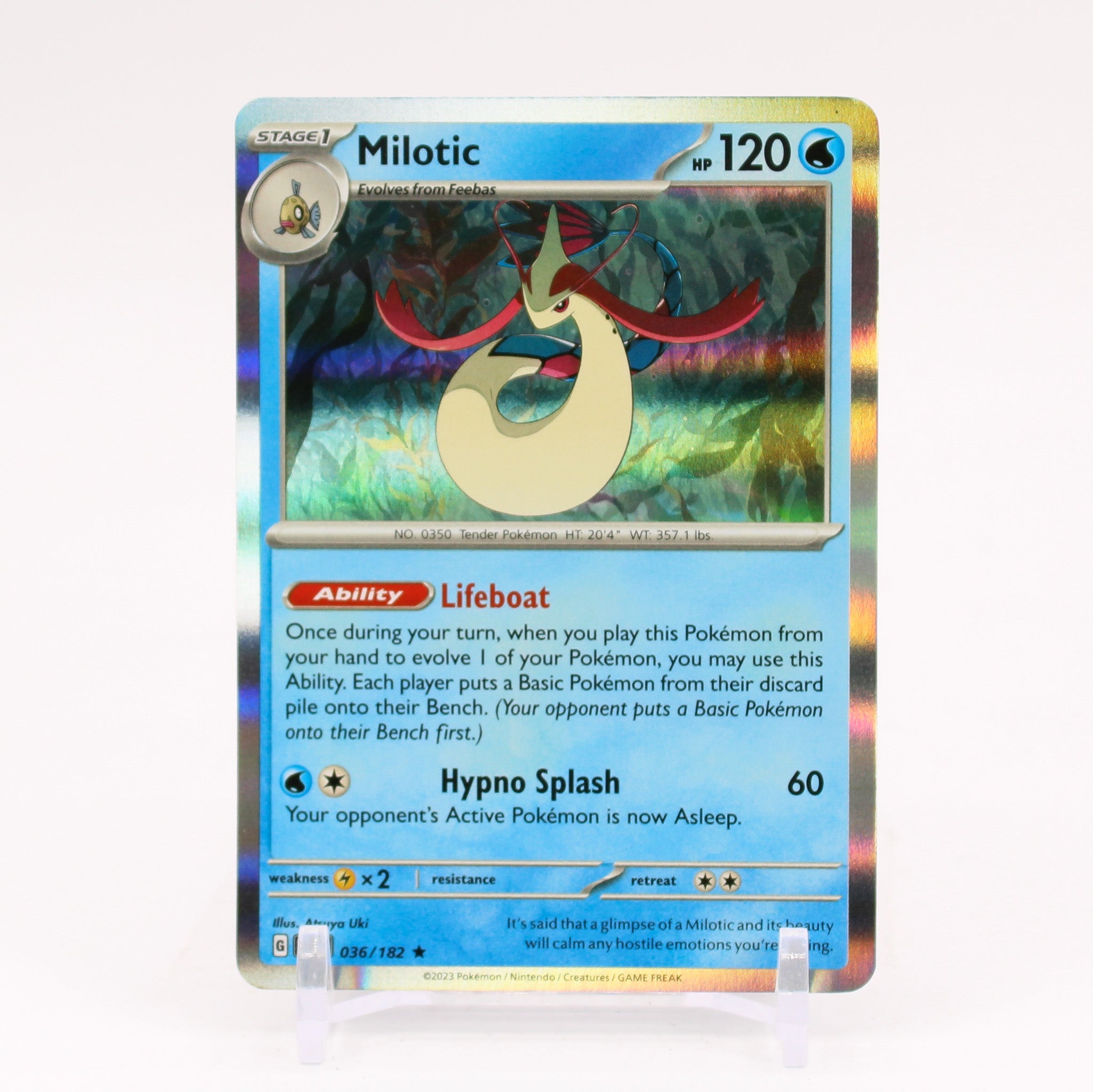 Milotic - 036/182 Paradox Rift Holo Rare Pokemon - NM/MINT